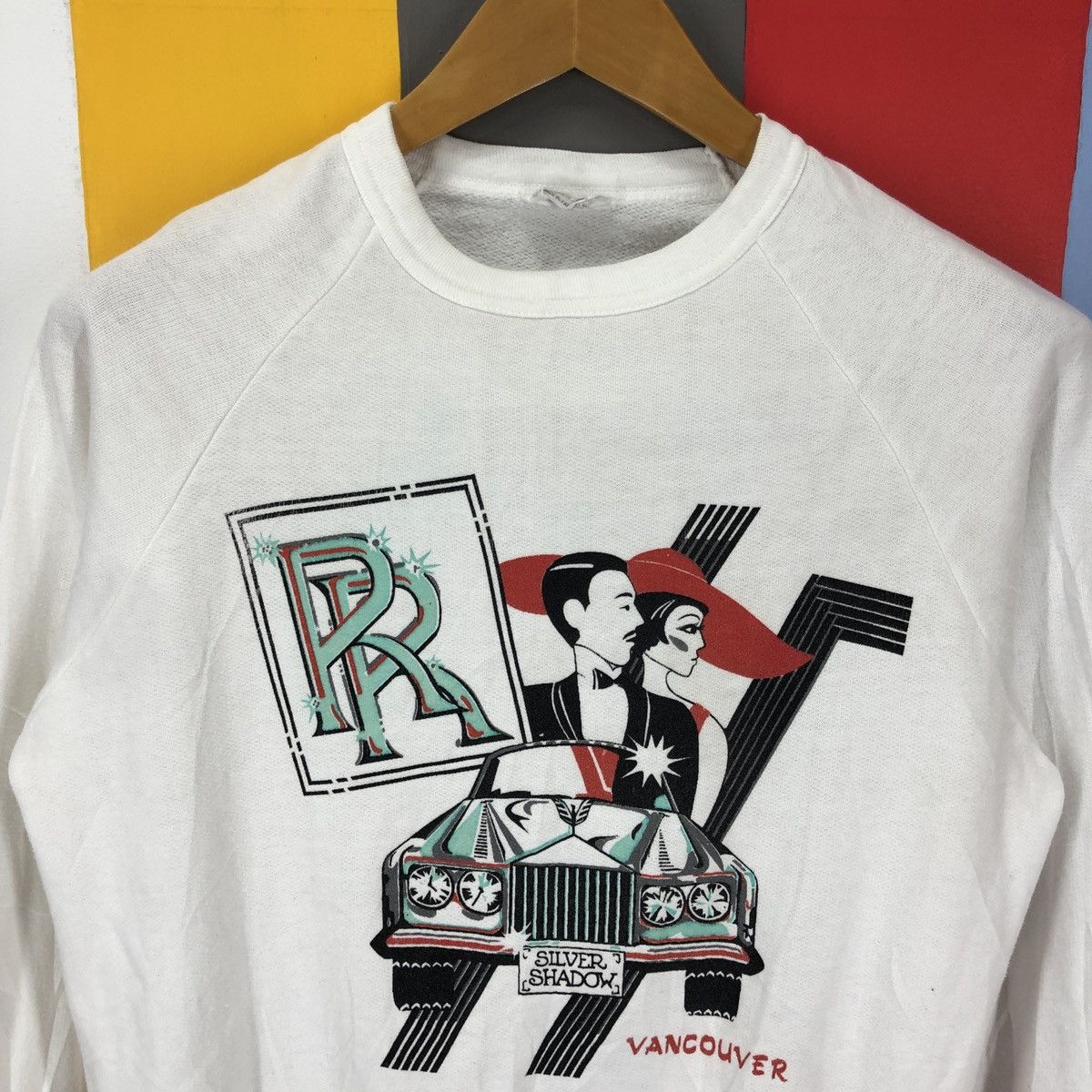 Vintage 90s Vintage SILVER SHADOW ROLLS ROYCE Sweatshirt #1472/AY Size US S / EU 44-46 / 1 - 2 Thumbnail