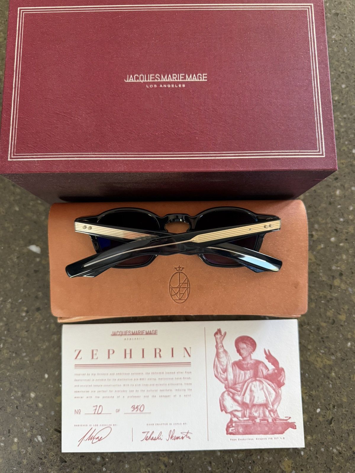 Jacques Marie Mage RARE Zephirin JMM frame Indigo *1/350* Size ONE SIZE - 2 Thumbnail
