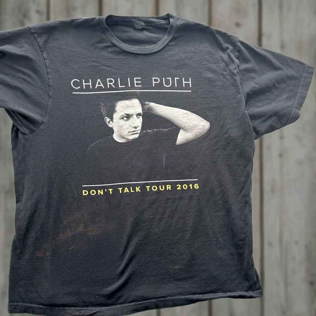 Vintage Charlie Puth Shirt Mens Large Black Don’t Talk Tour 2016 Concert Band Tee Music Size US L / EU 52-54 / 3 - 1 Thumbnail