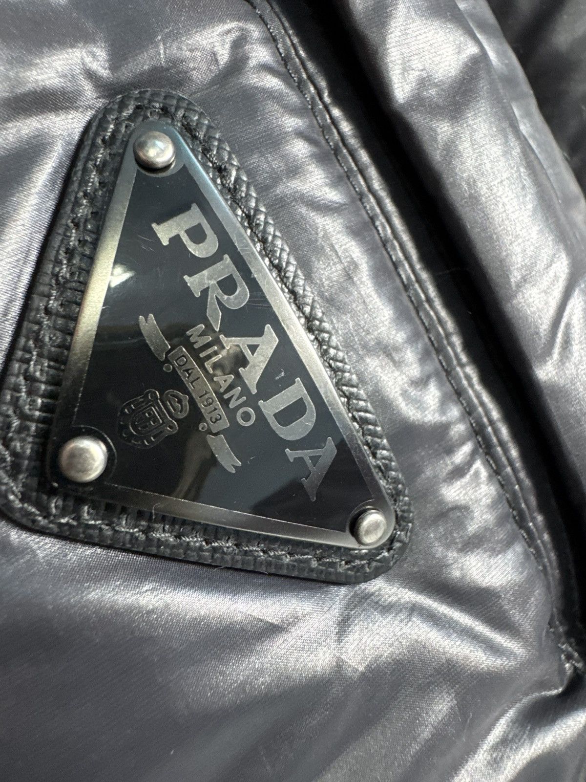 Prada Prada Down Puffer Vest Jacket Black Size US M / EU 48-50 / 2 - 8 Thumbnail