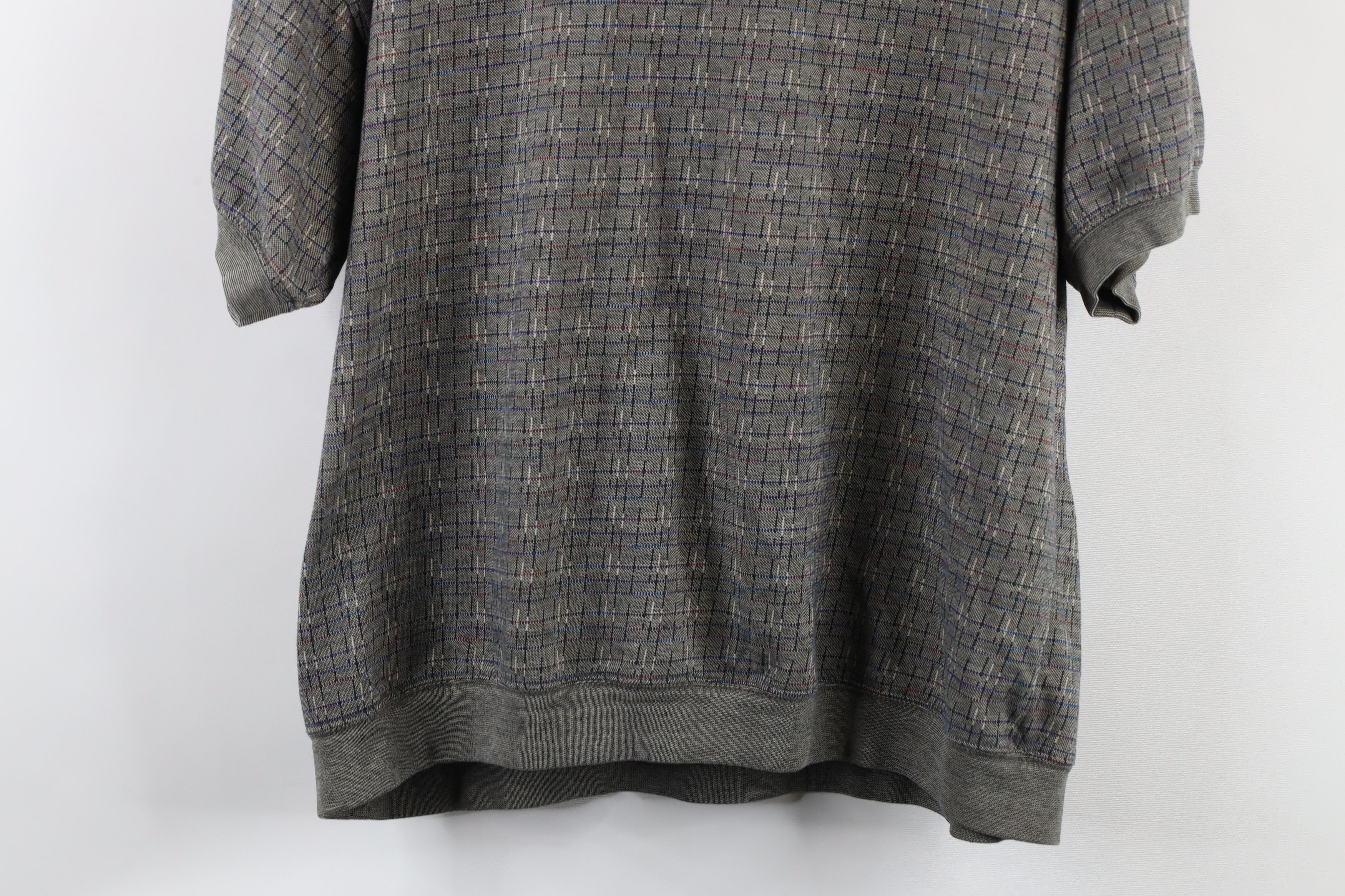 Vintage Vintage Streetwear Geometric Knit Pullover Polo Shirt Size US XL / EU 56 / 4 - 8 Thumbnail