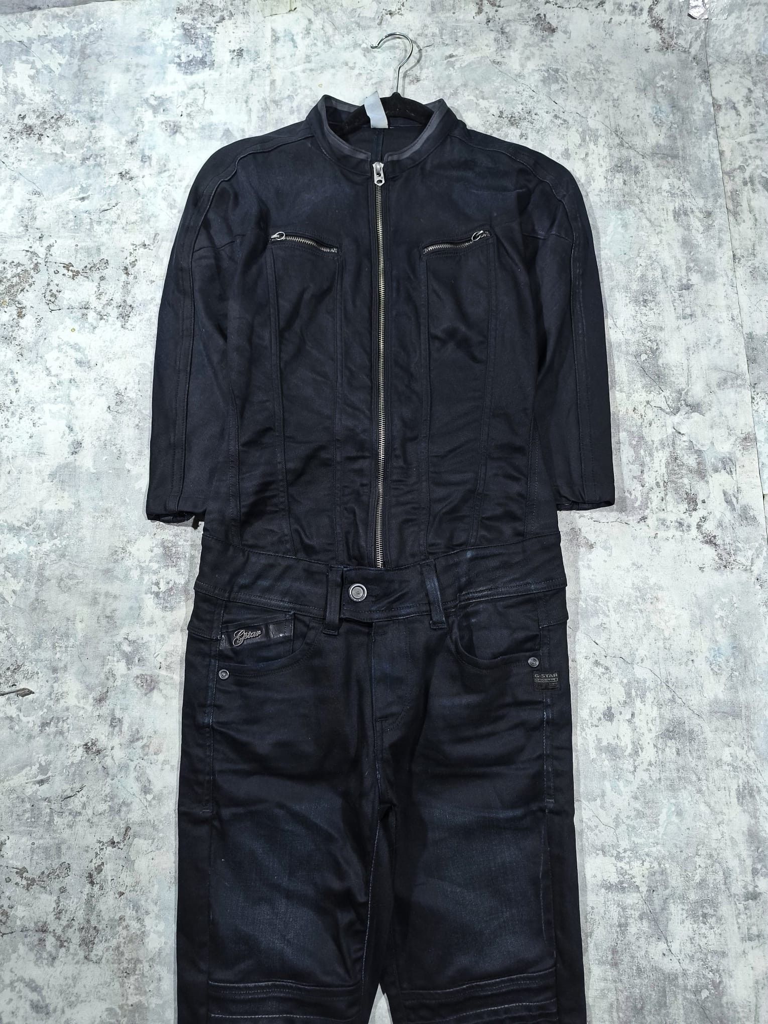G-Star Gstar Pilot Denim JumpSuit Moto Girl Racer Avantgarde Size 30" / US 8 / IT 44 - 8 Thumbnail