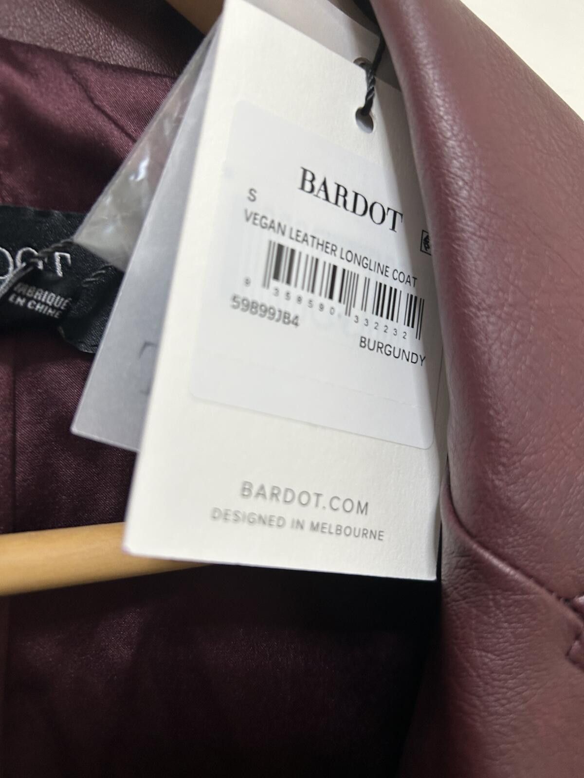 Bardo NWT Bardot Faux Leather Trench Coat Revolve Burgundy Size S / US 4 / IT 40 - 4 Thumbnail