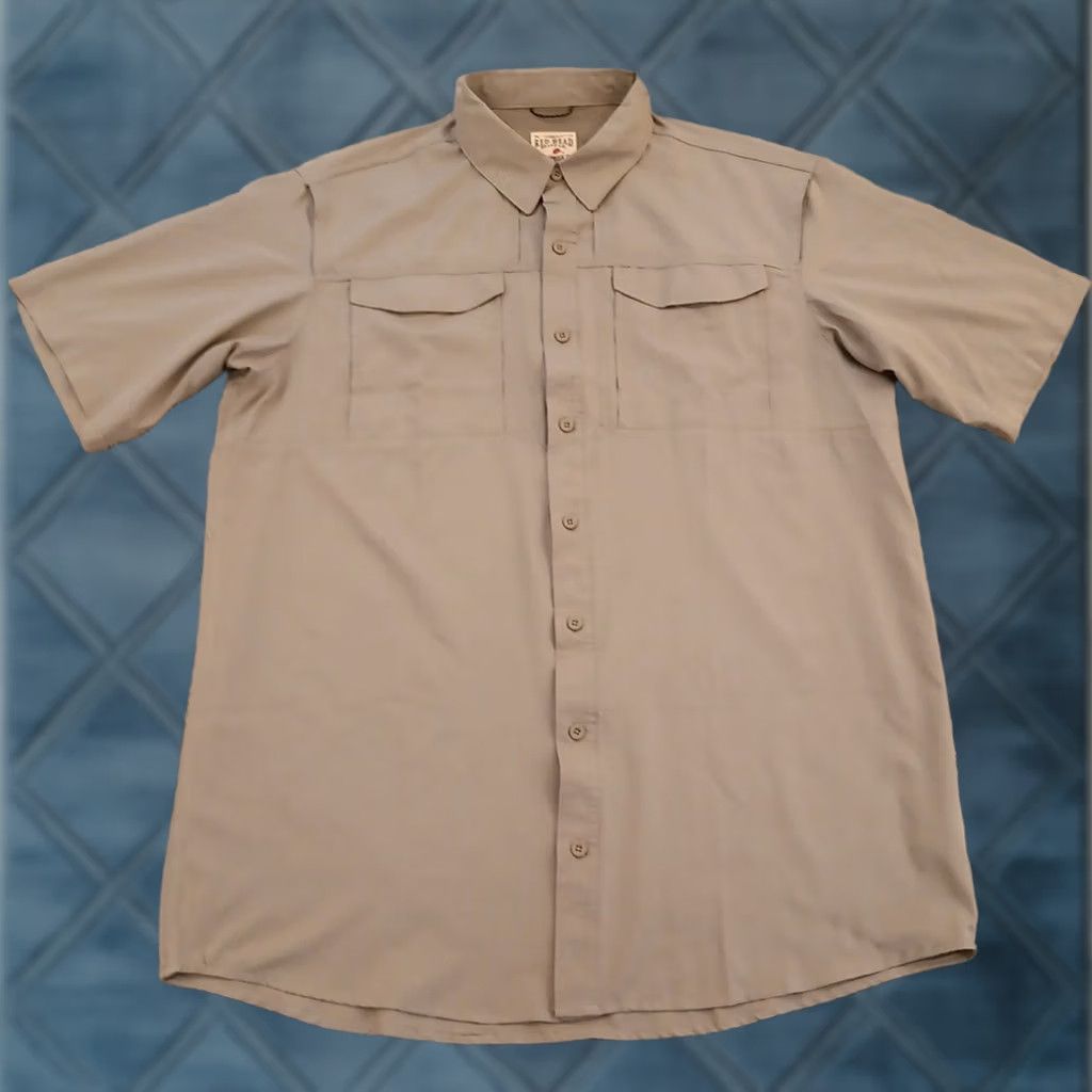 Vintage RedHead Shirt Mens XLT Gray Short Sleeve Button Down Pockets Breathable Size US XL / EU 56 / 4 - 1 Thumbnail