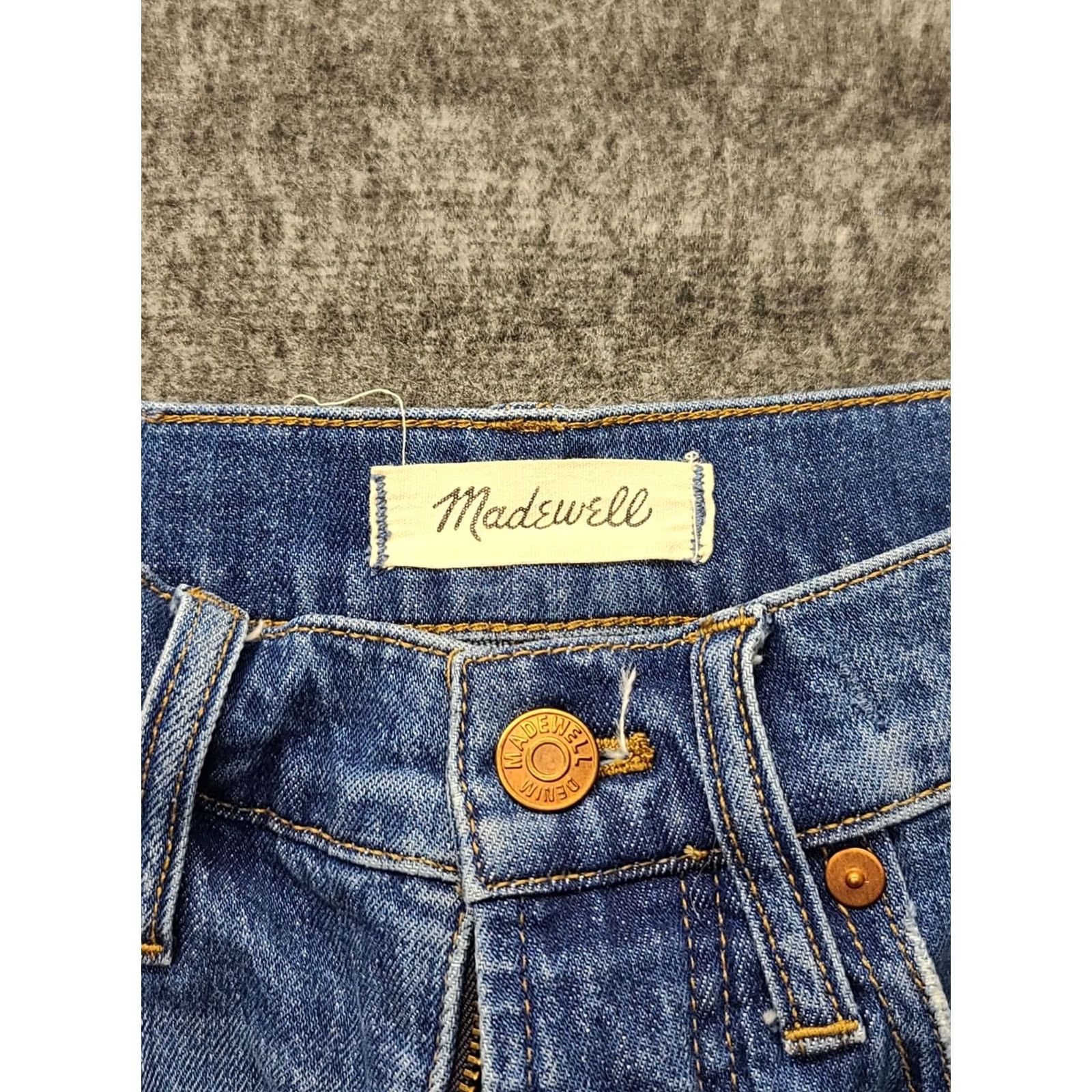 Madewell Madewell The Perfect Vintage Crop Jeans Womens 25x26 Regular Medium Wash Slimming Stretch Denim 5-Pocket Size 42" / US 20 - 2 Thumbnail