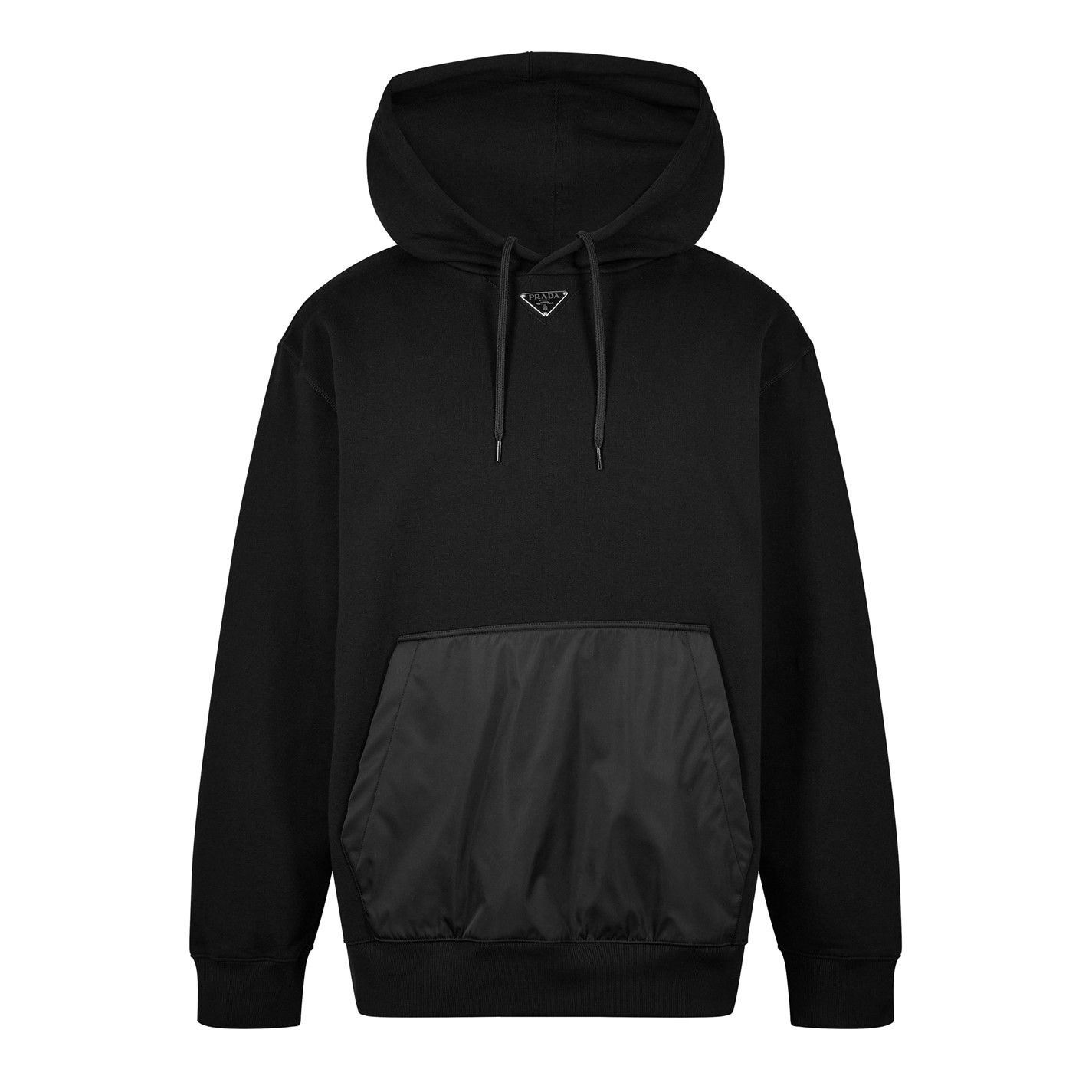 Prada PRADA Triangle Logo Fleece Hoodie Size US S / EU 44-46 / 1 - 1 Thumbnail