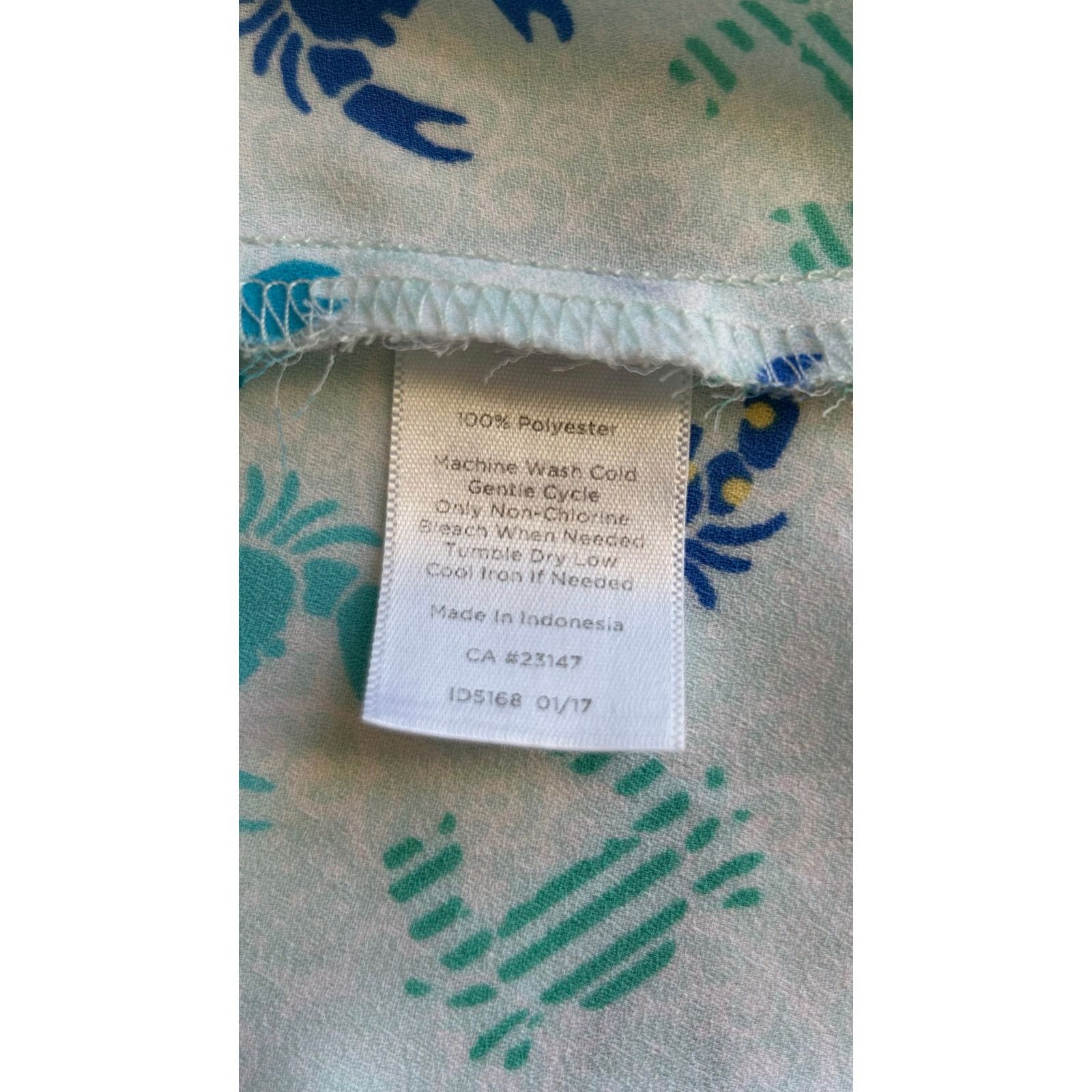 Other Talbots | Crab Print Button Down Tank Top Shirt | Small Size S / US 4 / IT 40 - 4 Thumbnail