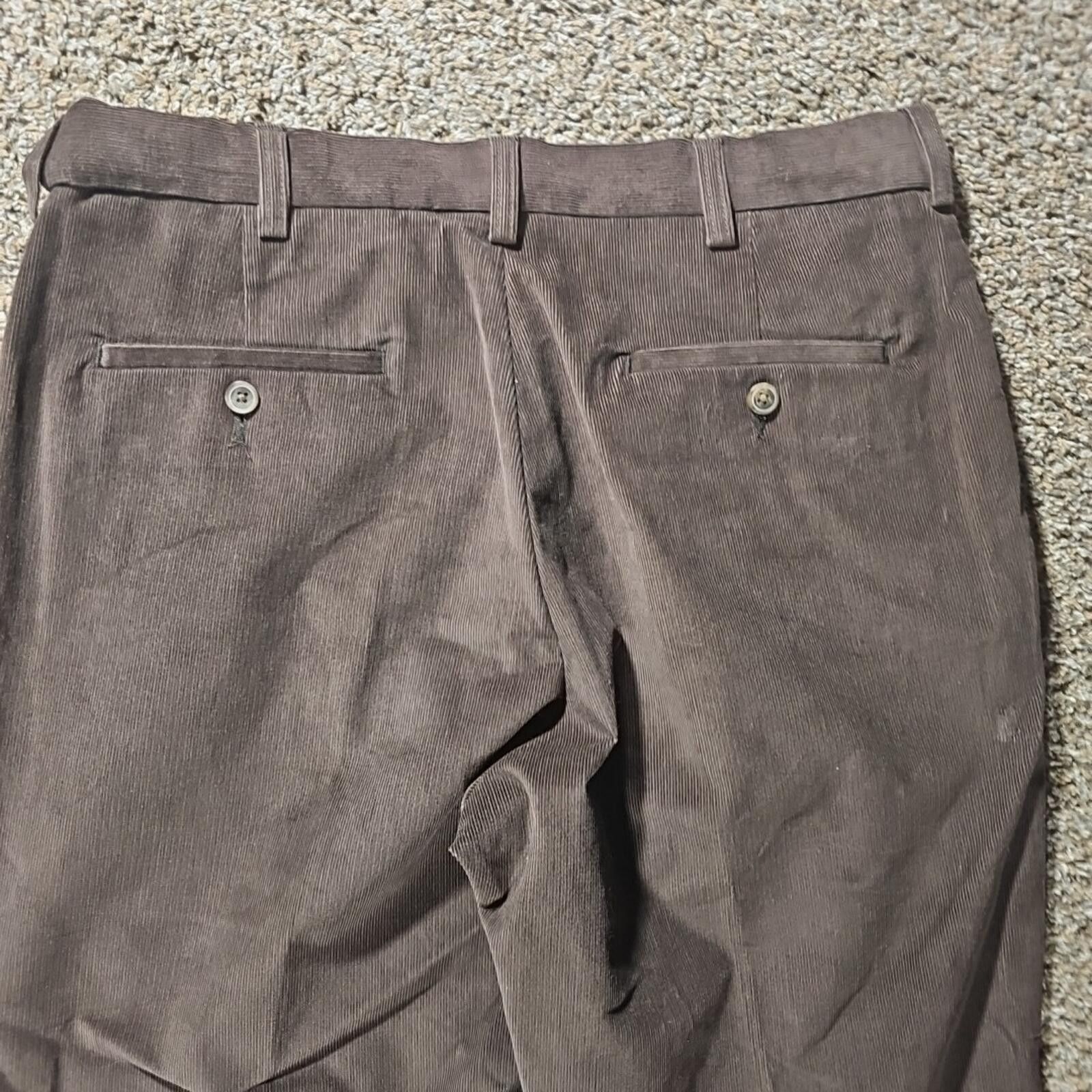 Haggar HAGGAR Classic Fit Brown Corduroy Pants 34x29 NWT NWD Size US 34 / EU 50 - 6 Thumbnail