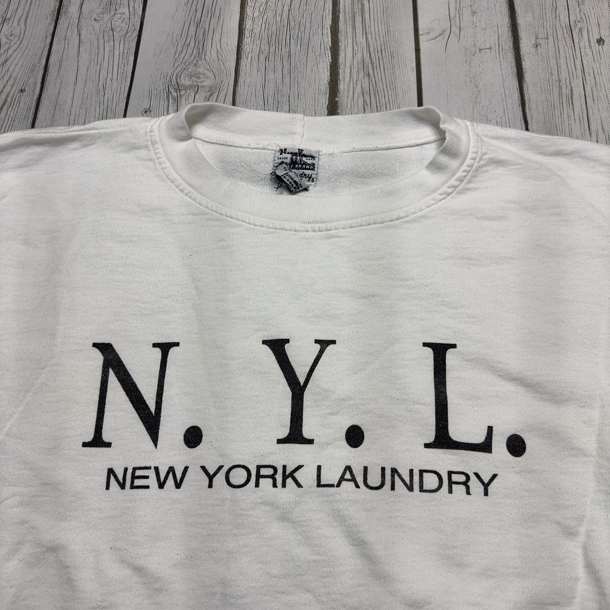 Vintage Vintage New York Laundry sweatshirt Size US L / EU 52-54 / 3 - 3 Thumbnail