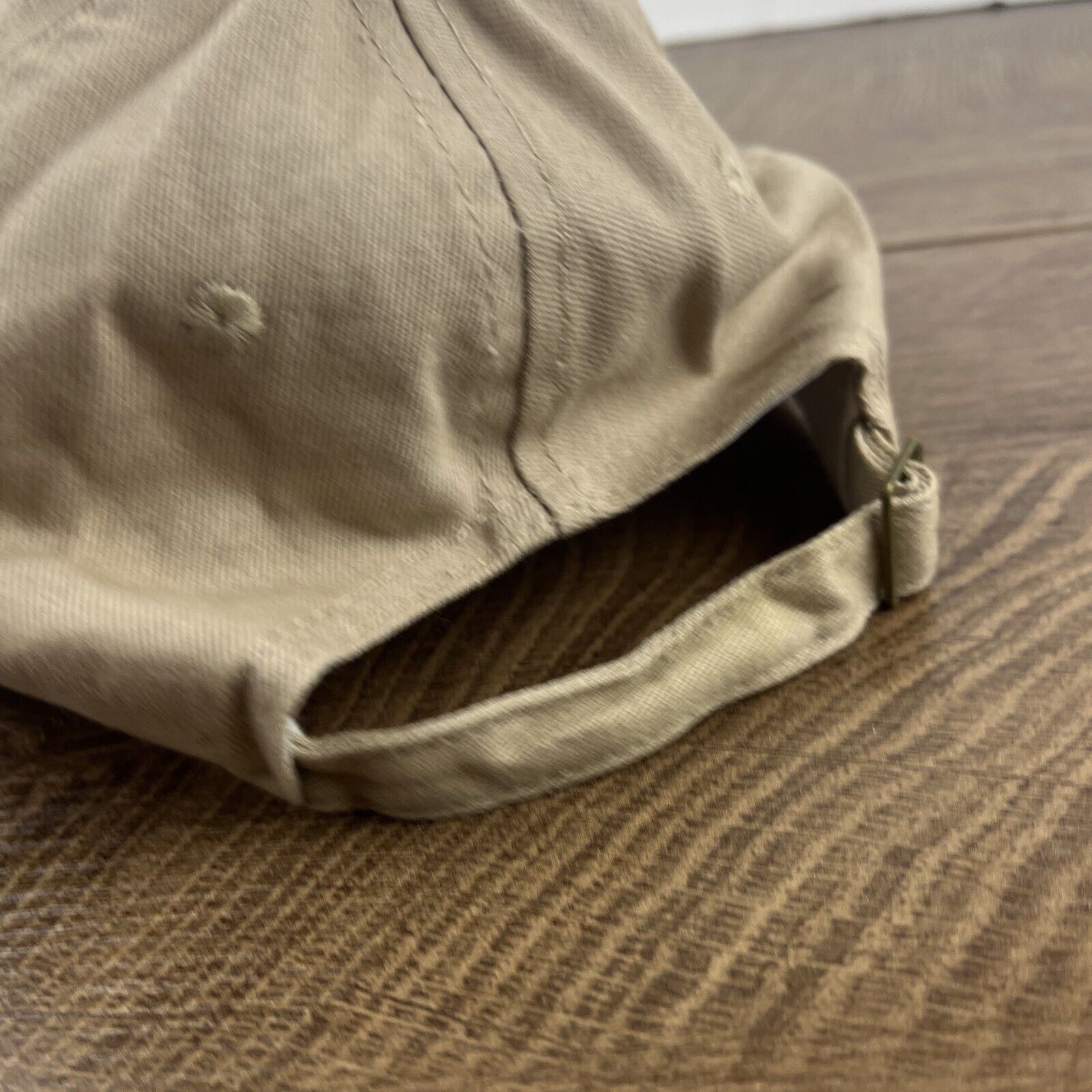Other Plain Tan Baseball Hat Tan Brown Hat Adjustable Adult Size H Size ONE SIZE - 8 Thumbnail