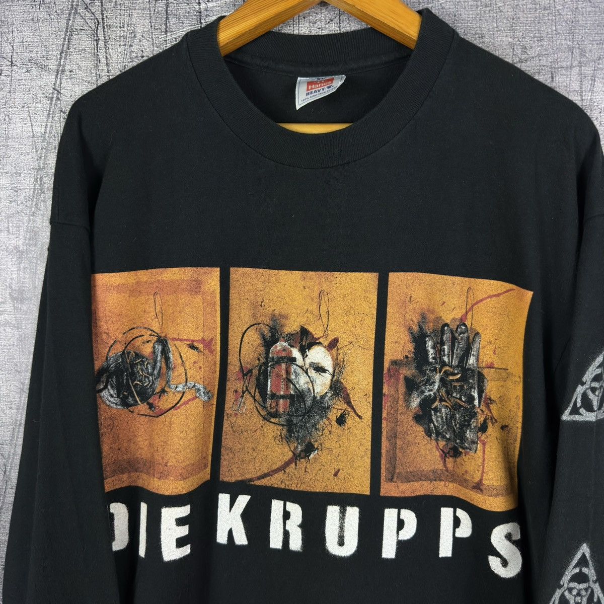 Band Tees Vintage 1997 Die Krupps Paradise now tour metal long sleeve Size US XL / EU 56 / 4 - 2 Thumbnail