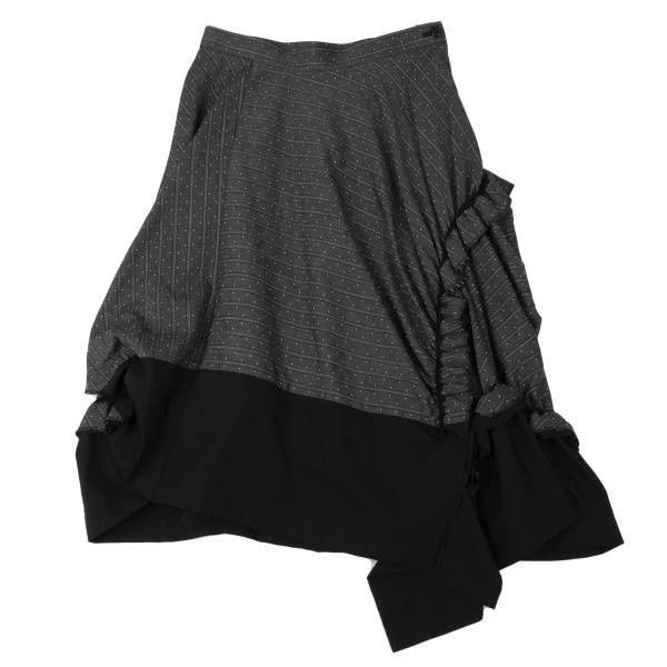 Comme des Garcons Comme des Garcons size S Retro dark gray lace overskirt Size 23" - 2 Thumbnail