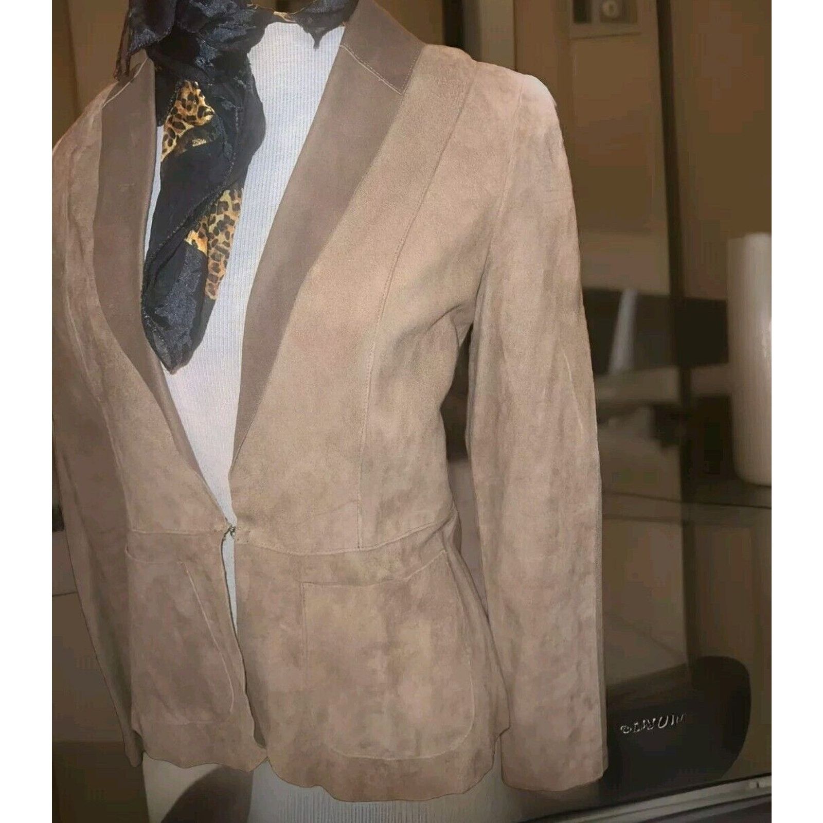 FALCONERI Italy Fine Leather Suede Womens Jacket Size XS