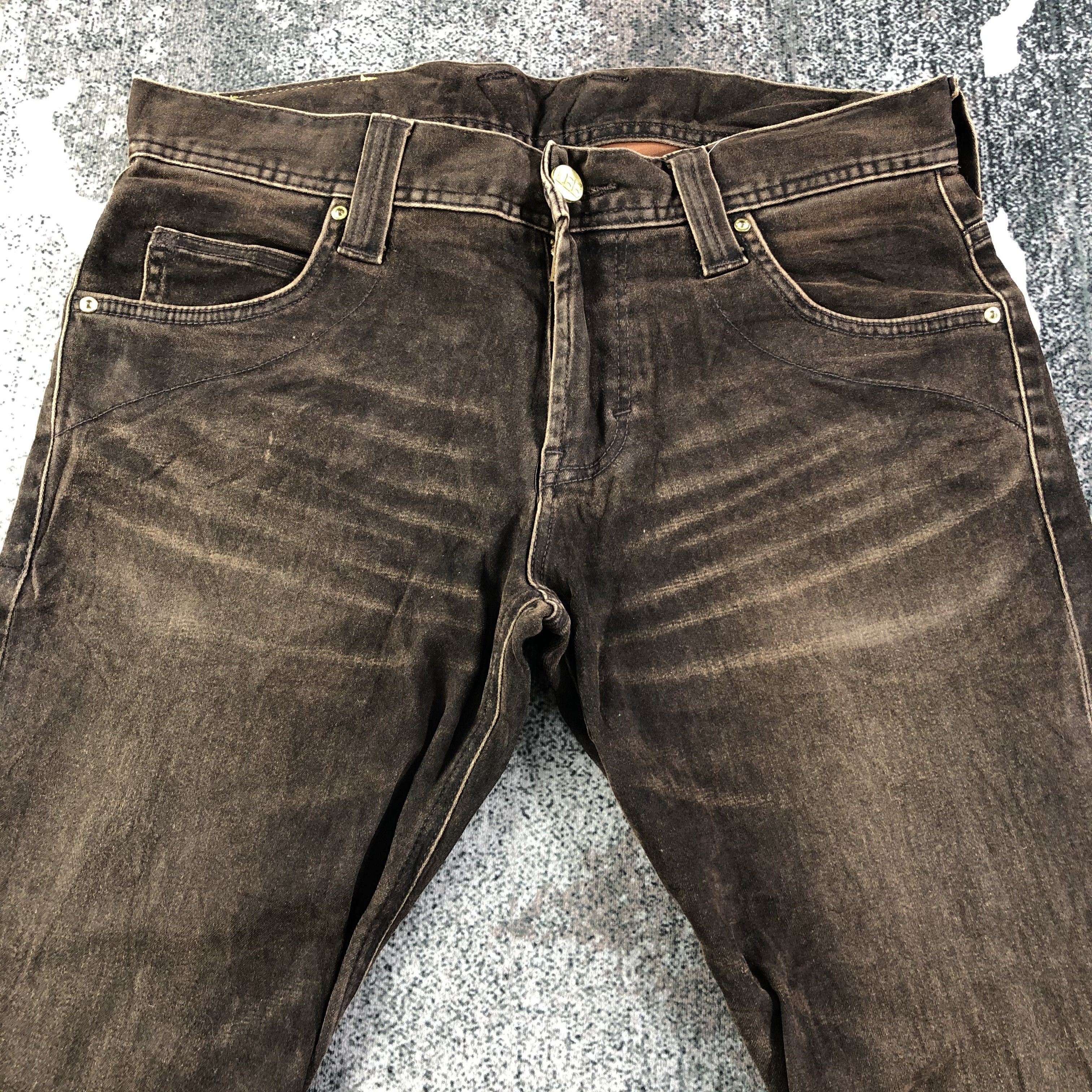 Lee Vintage Lee Jeans Faded Brown Flare Denim KJ1660 Size US 30 / EU 46 - 3 Thumbnail