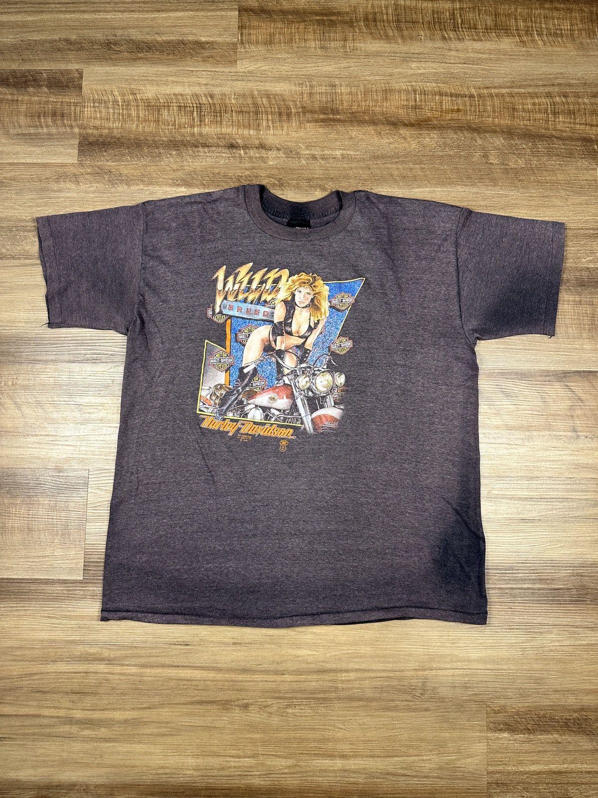 Harley Davidson × Vintage VINTAGE Harley Davidson 3D Emblem Wild Breed TShirt XXL Size US XXL / EU 58 / 5 - 1 Thumbnail