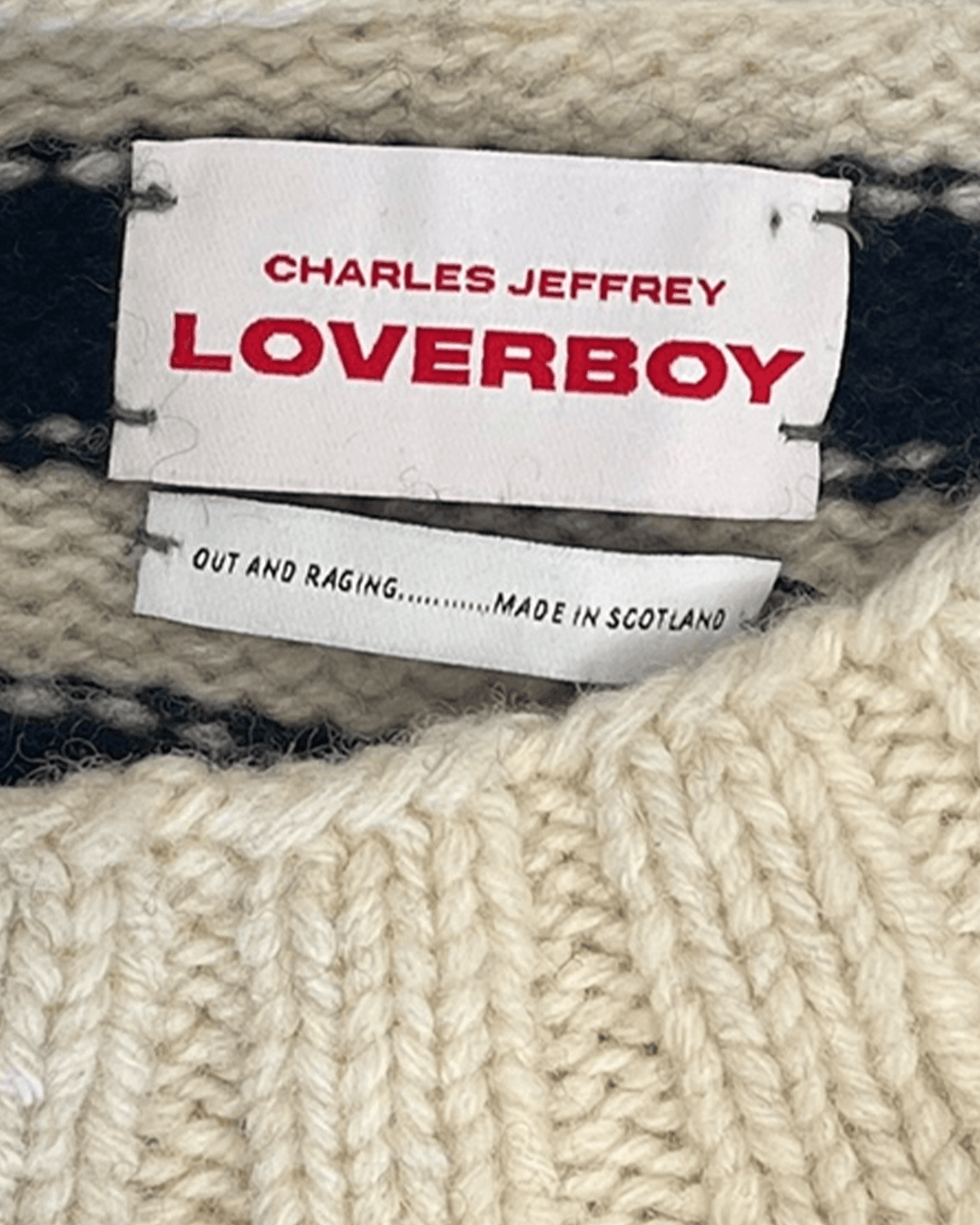 Charles Jeffrey LOVERBOY Charles Jeffrey Loverboy AW18 Distressed Long Knit Sweater Size ONE SIZE - 11 Thumbnail