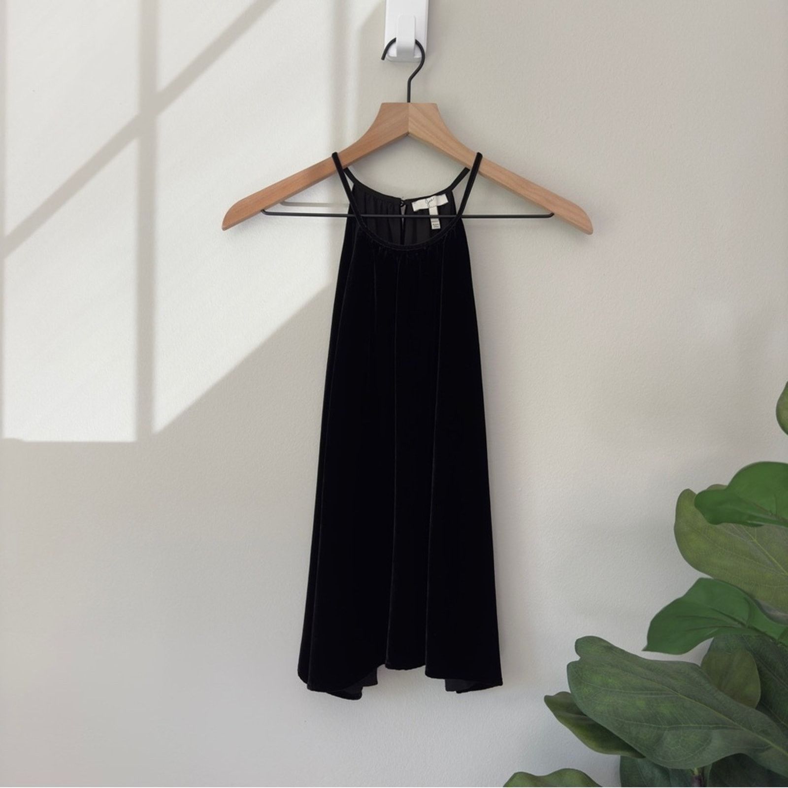 Joie Joie Silk Blend Velvet Tank Top Spaghetti Strap Button Lined Size S / US 4 / IT 40 - 8 Thumbnail