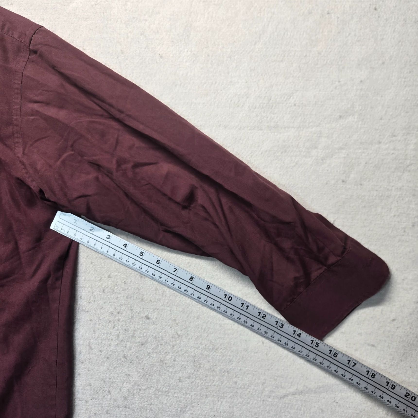 Stafford Stafford Shirt Button-Up Long Sleeve Men 16.5 Purple Broadcloth Solid 90s Event/Theme: None Womens/Mens Size US L / EU 52-54 / 3 - 5 Thumbnail