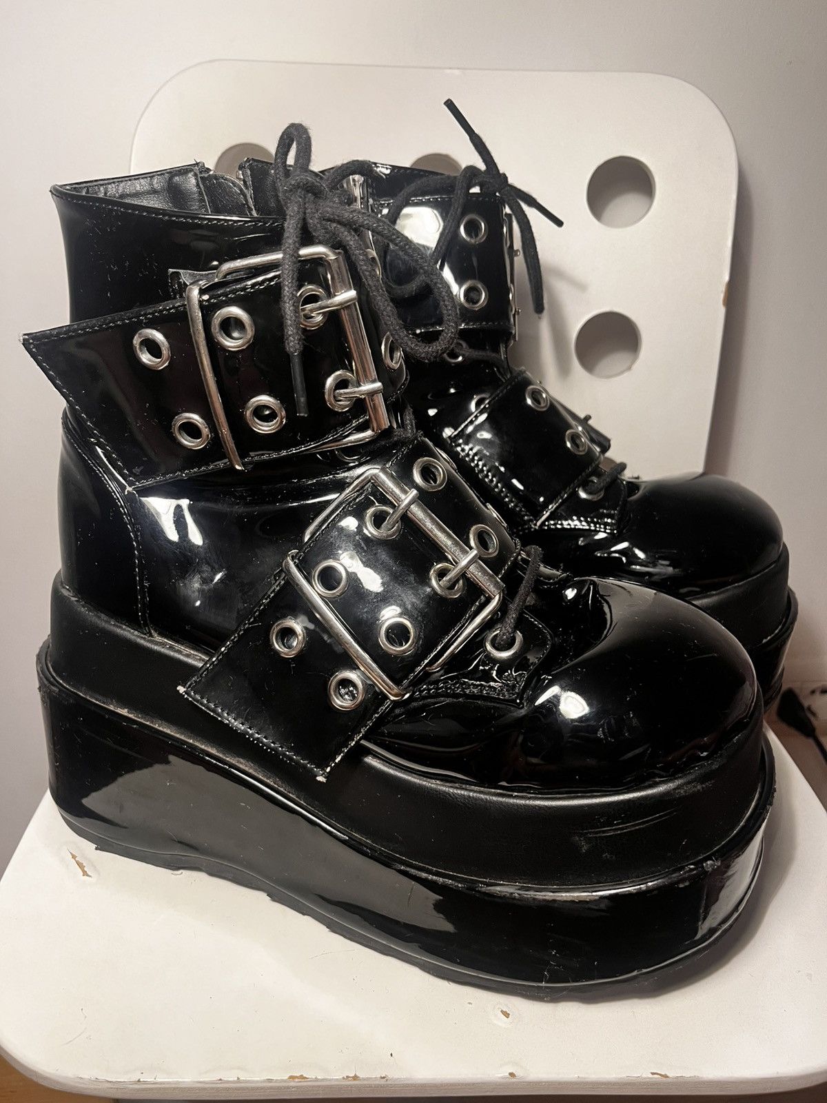 Demonia Cult Demonia Cult Bear-104 Platform Boots Size US 11.5 / IT 41.5 - 6 Thumbnail