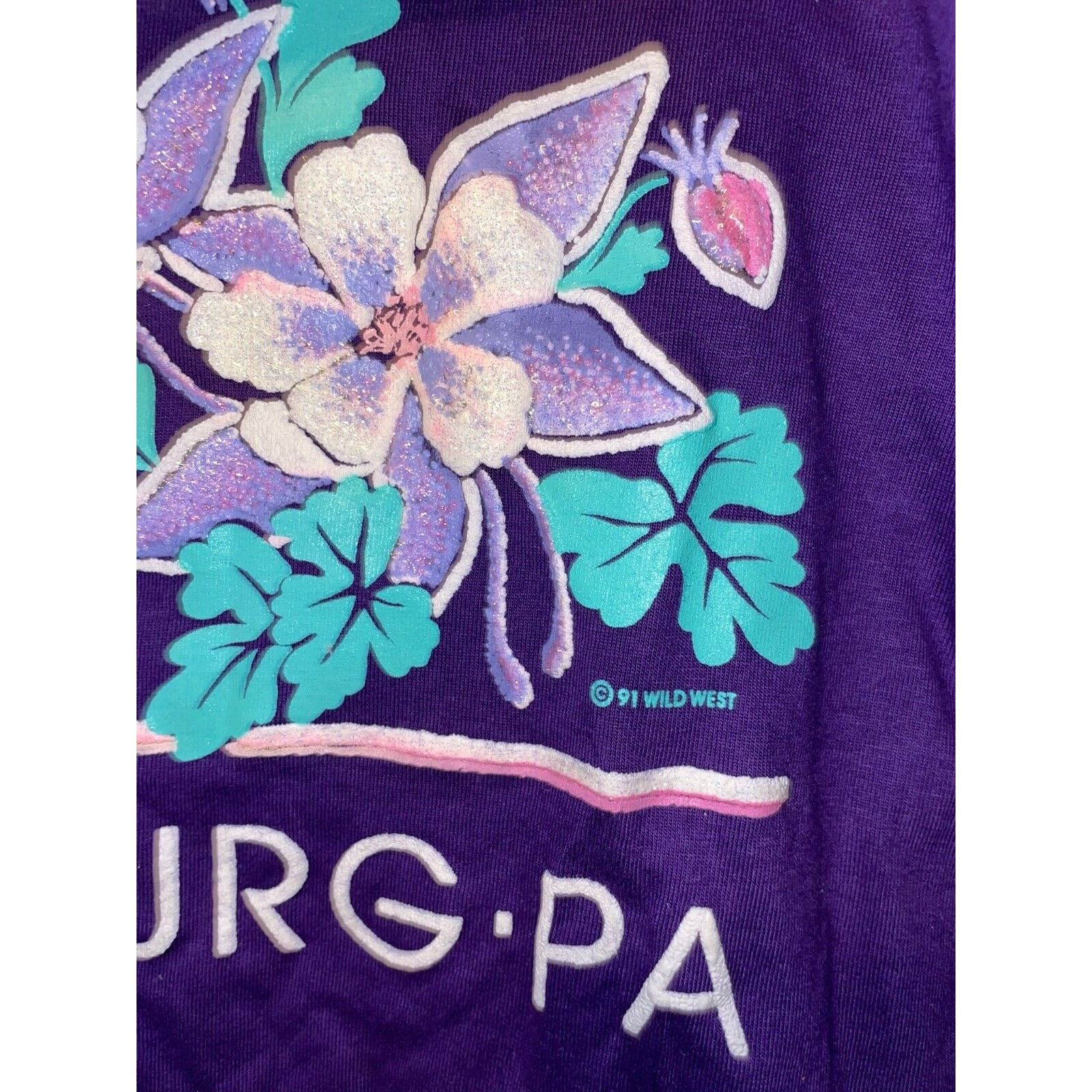 Jerzees Vintage Williamsburg Shirt Pennsylvania Flower Tee 90s M Size US M / EU 48-50 / 2 - 5 Thumbnail