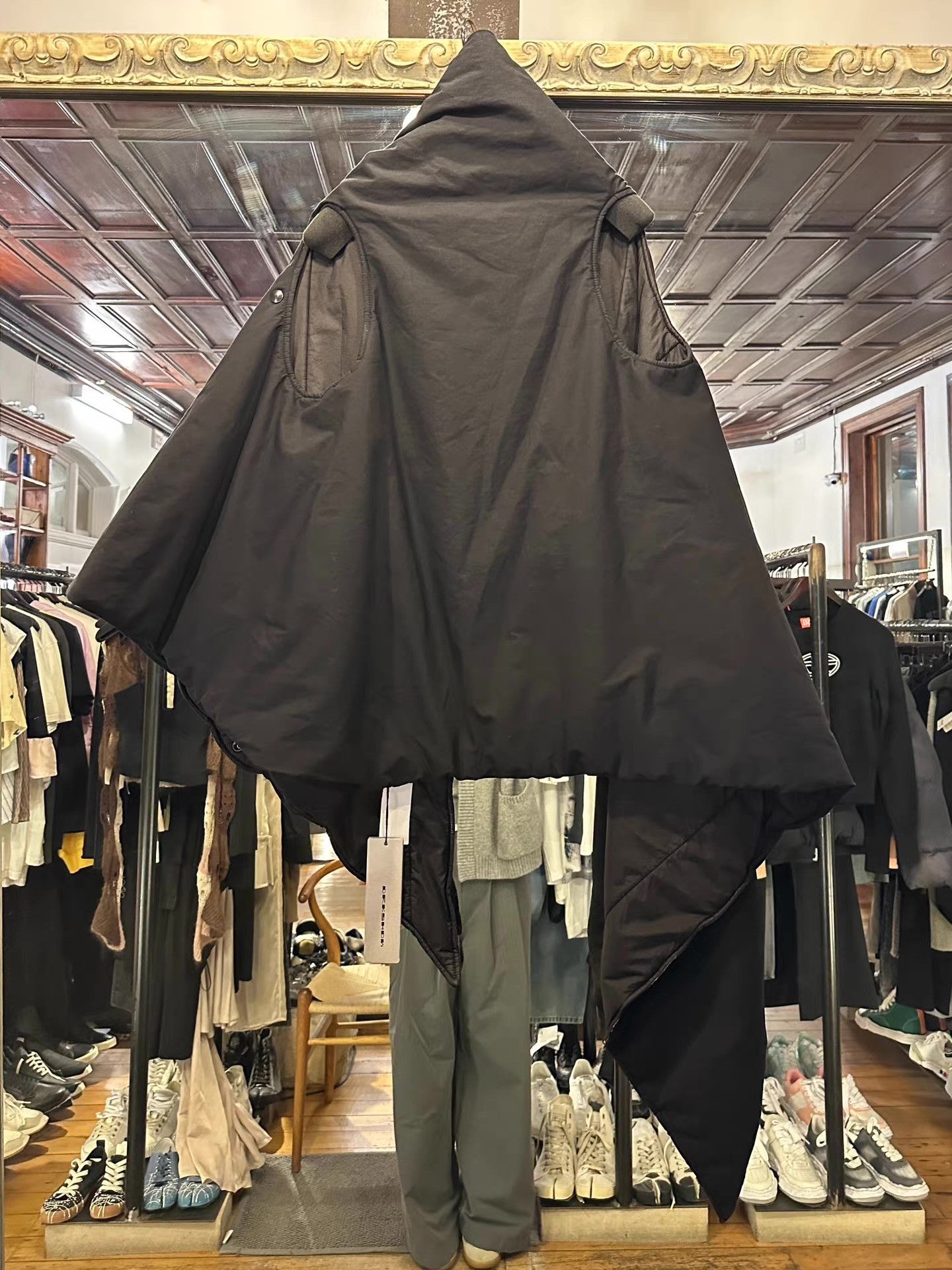 Rick Owens Drkshdw DRKSHDW 15FW Jacket Padded Vest with Scarf Collar. Ｑ25 Size S / US 4 / IT 40 - 2 Thumbnail