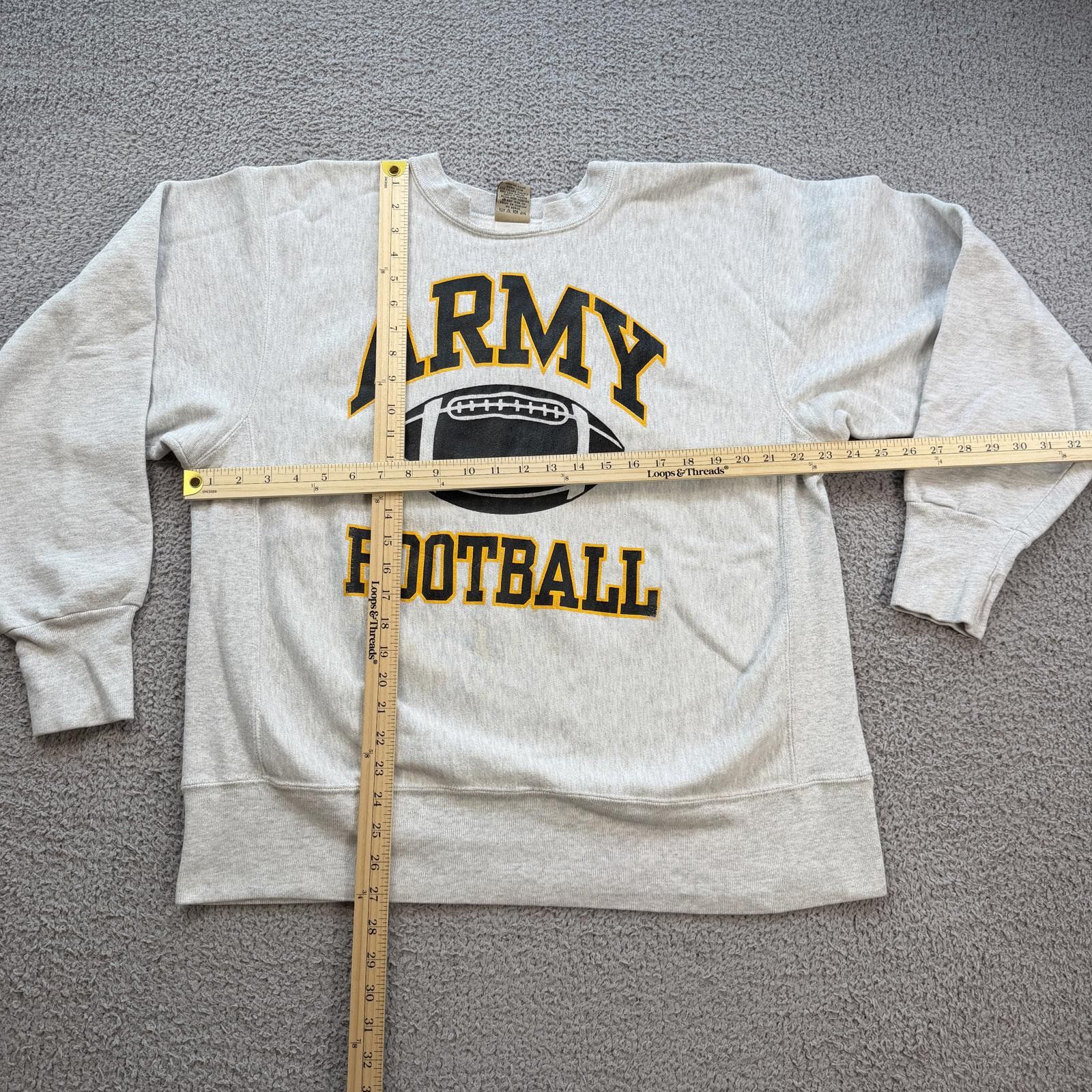 Other Vintage 90s Army Football Crewneck Sweatshirt Rugged Sweats Size US L / EU 52-54 / 3 - 3 Thumbnail
