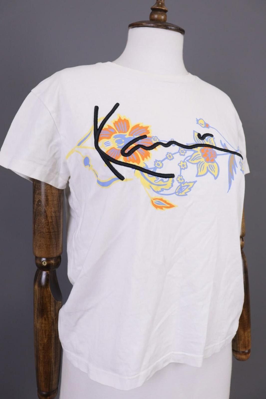 Karl Kani Karl Kani White Big Logo Floral Short Sleeve T-Shirt Size M Size M / US 6-8 / IT 42-44 - 8 Thumbnail
