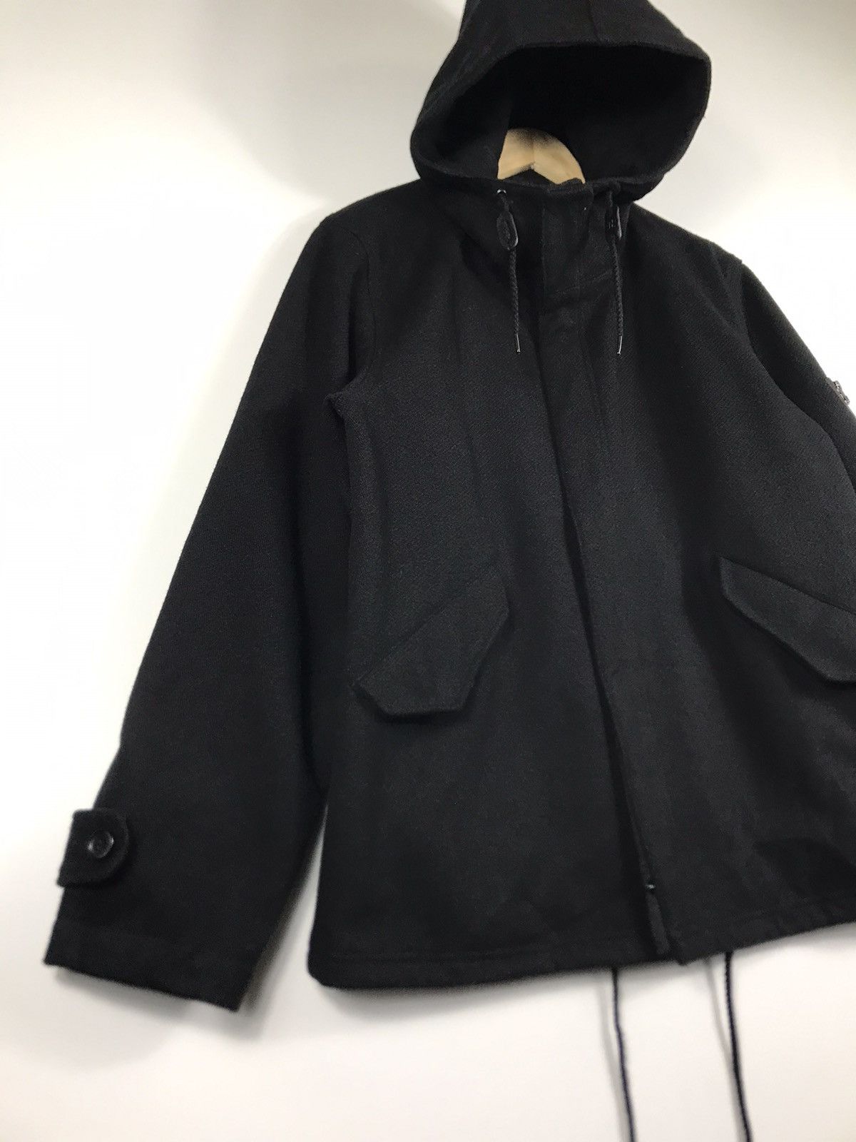 Japanese Brand × NANO universe 🔥Nano Universe Hooded Wool Zipper Jacket Size US XL / EU 56 / 4 - 2 Thumbnail