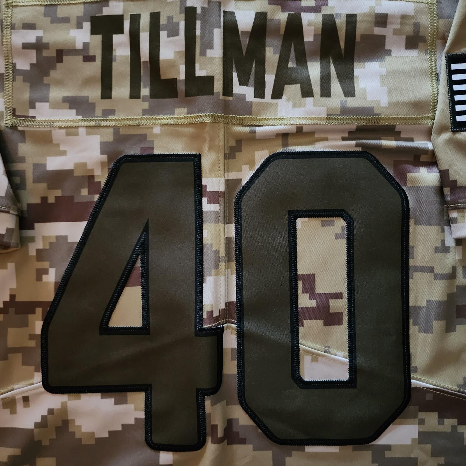 Nike Arizona Cardinals NFL Camo Football Jersey #40 Tillman Size ONE SIZE - 8 Thumbnail