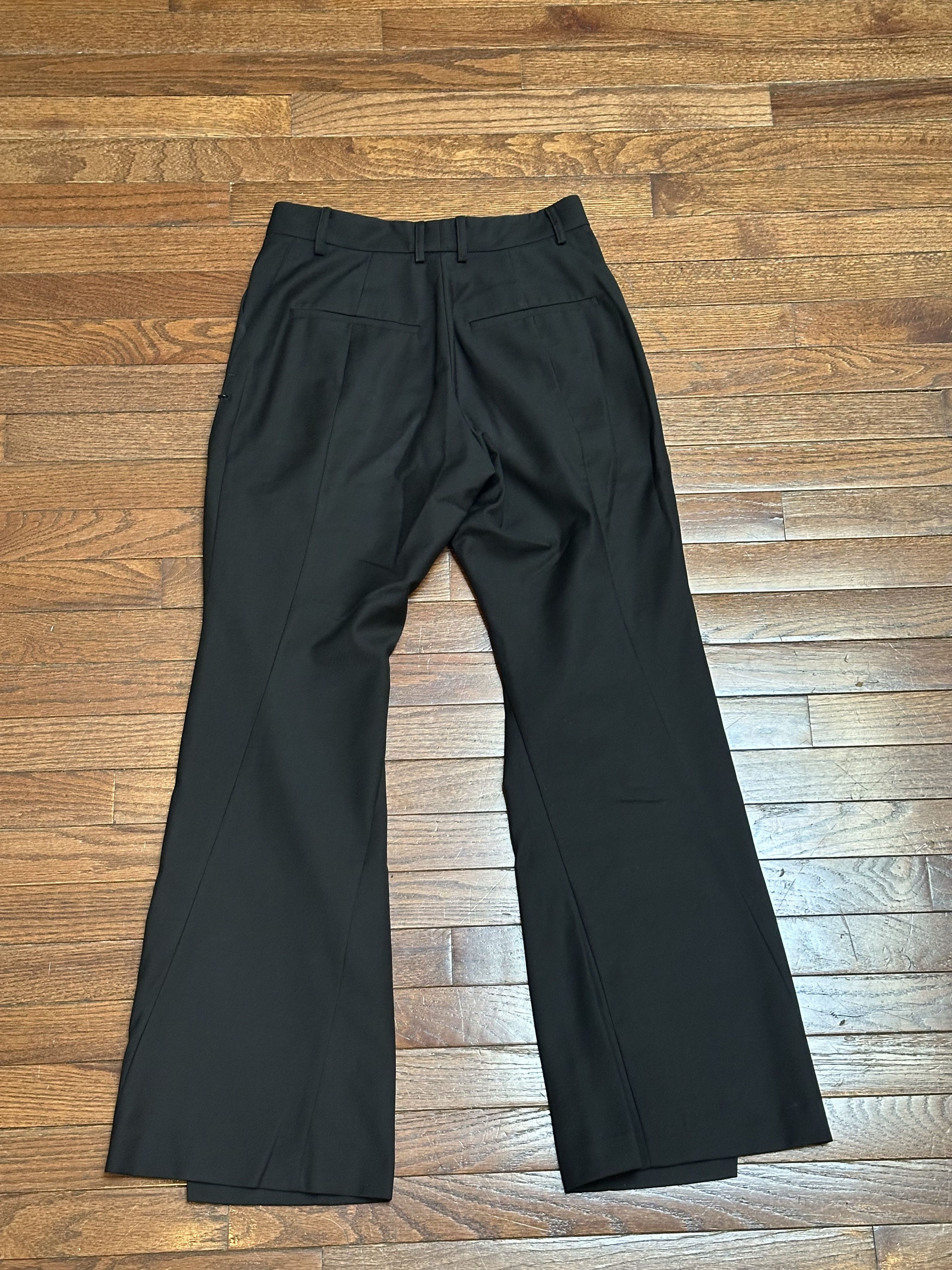 Hyein Seo Hyein Seo Black Pierced Overlap Trousers Size US 28 / EU 44 - 2 Thumbnail