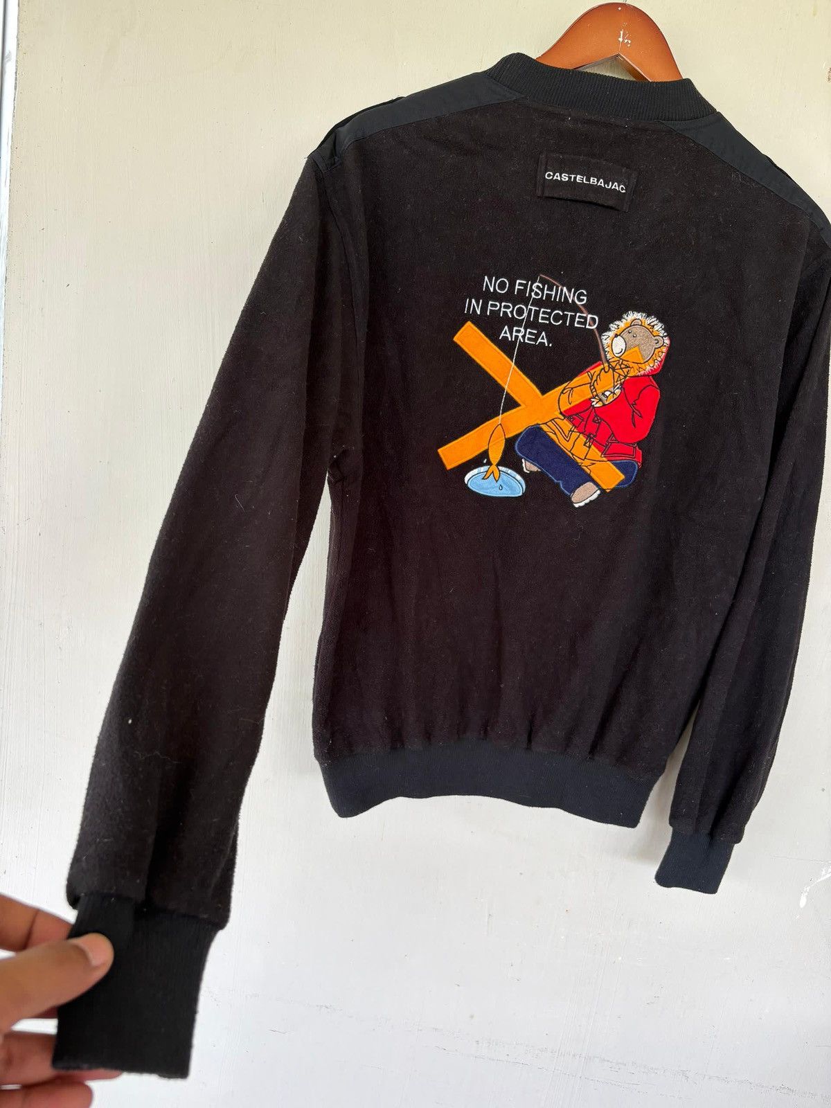 Jean Charles De Castelbajac VTG Castelbajac Sweatshirt Fleece No Fishing inProtectedArea Size US M / EU 48-50 / 2 - 6 Thumbnail