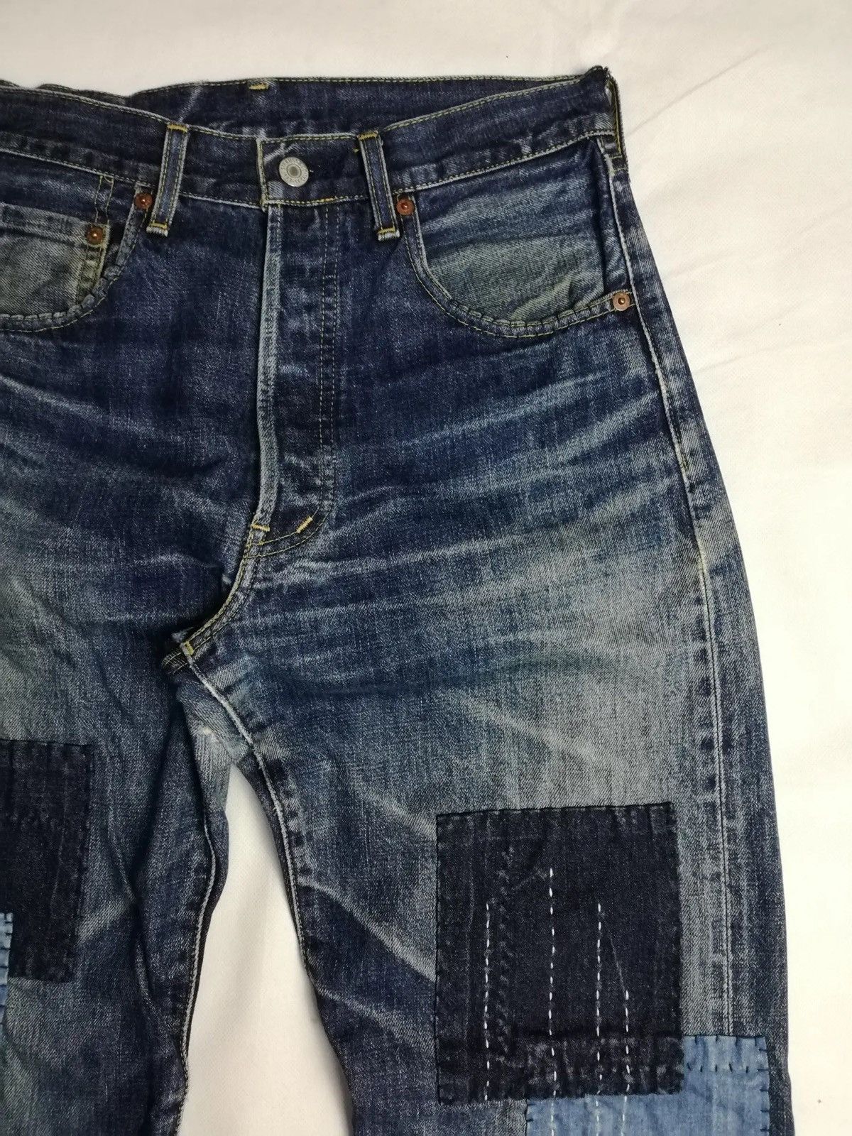 Levi's Vintage Clothing Japanese Sashiko Vintage Jeans Size US 30 / EU 46 - 12 Thumbnail