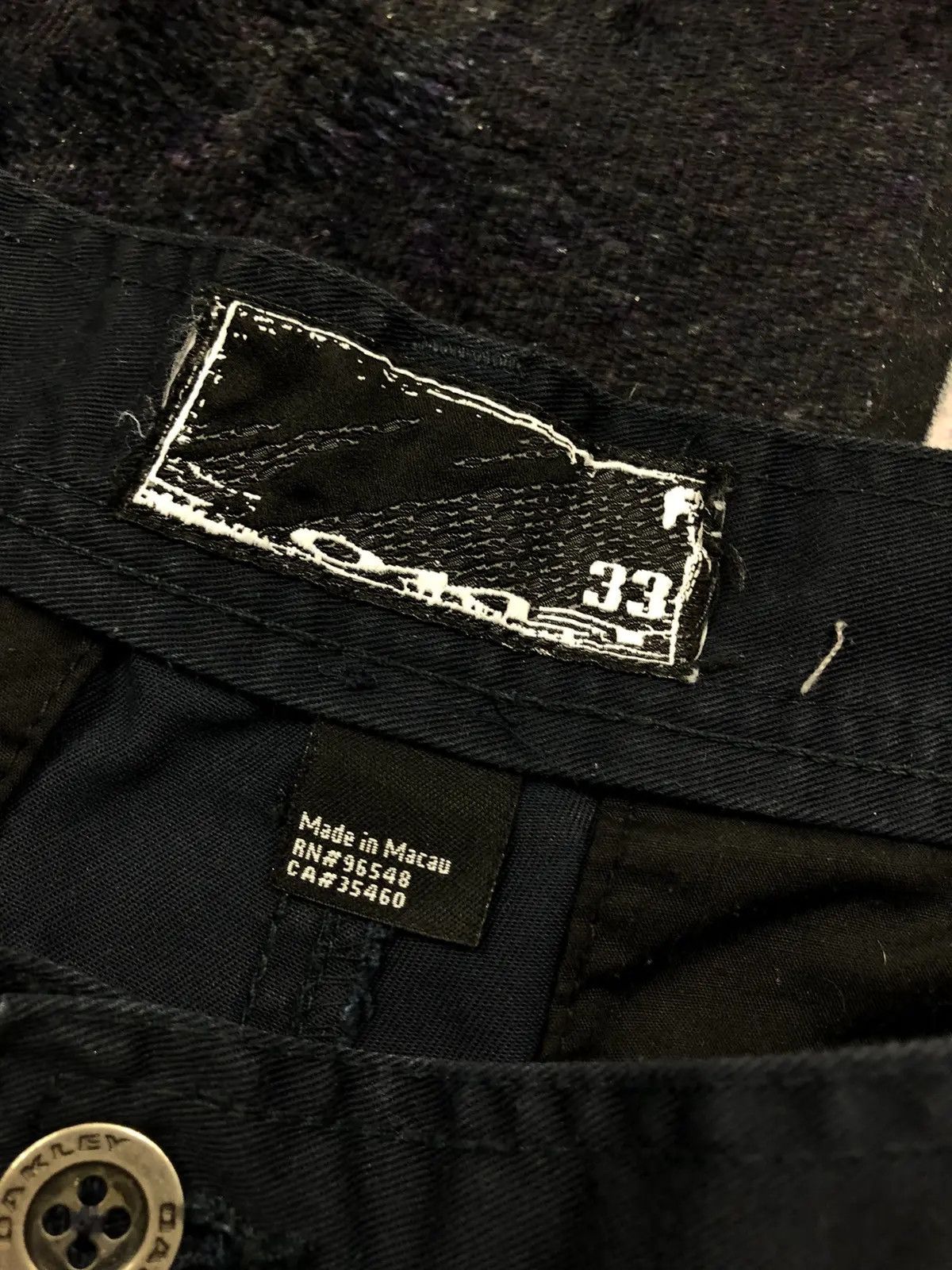 Oakley OAKLEY Vintage Mini Logo Shorts Navy Blue Streetwear Hype Size US 33 - 6 Thumbnail