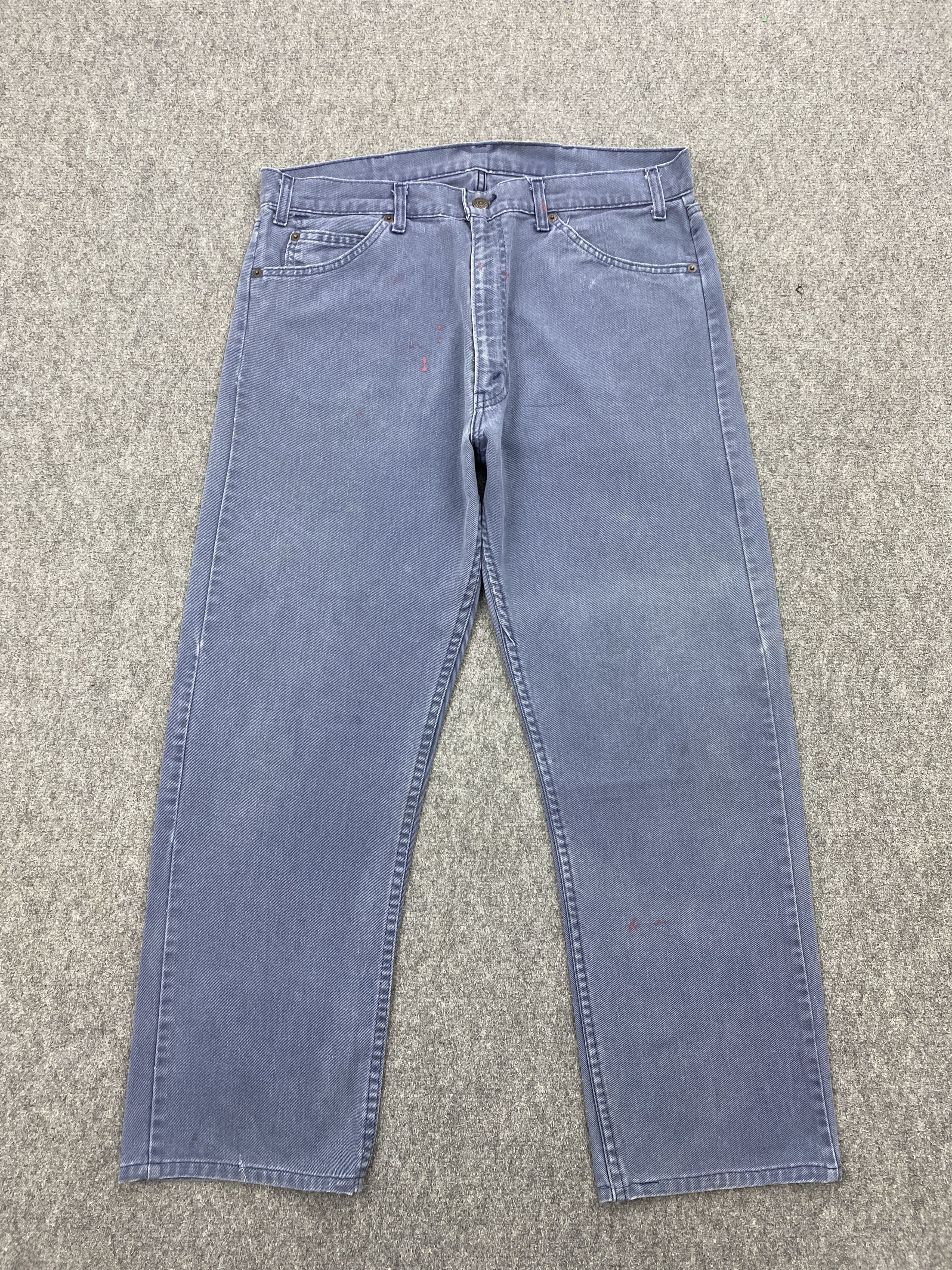 image of Levis x Vintage Faded Blue Vintage 80's Levi's 505 Denim Jeans, Men's (Size 36)