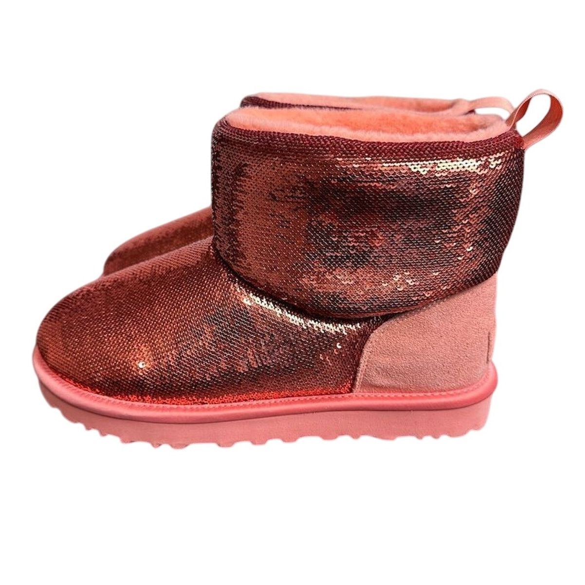 Ugg UGG Women's Classic Mini Mirror Ball Boots Pink Sequin Ankle Size US 8 / IT 38 - 8 Thumbnail