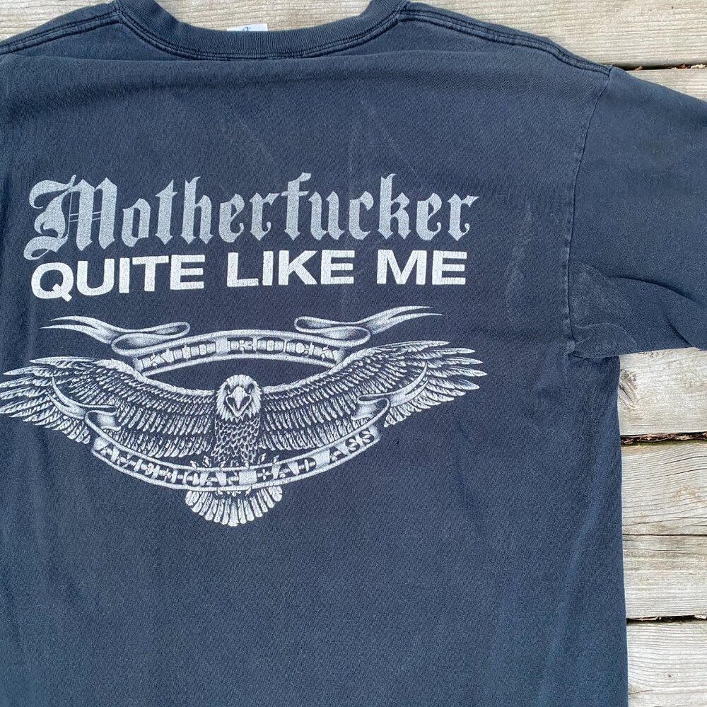 Vintage Vintage Kid Rock American Bad A** Shirt Large "MF QUITE LIK Size US L / EU 52-54 / 3 - 3 Thumbnail