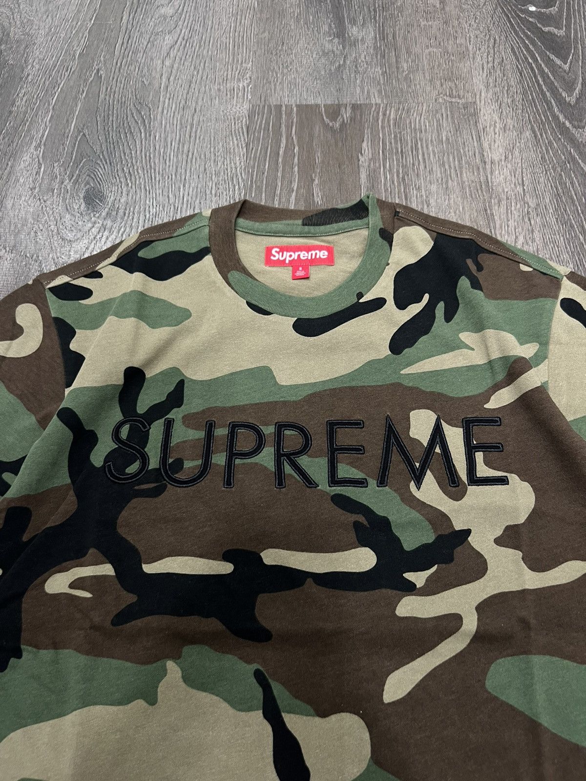 Supreme Supreme Capital Woodland Camo Tee Sz L DS Size US L / EU 52-54 / 3 - 2 Thumbnail