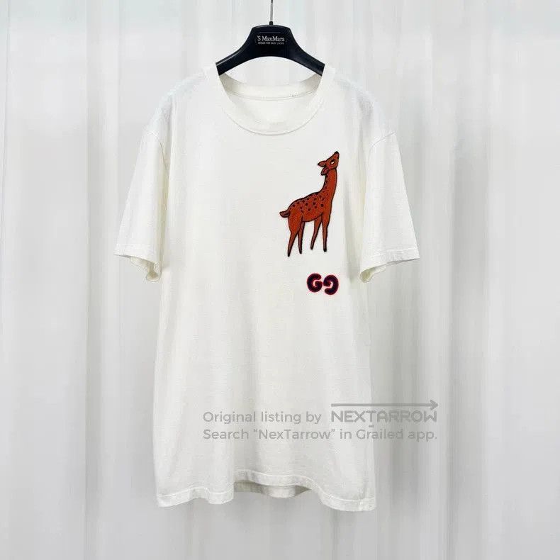 Gucci Gucci Embroidered Giraffe Short Sleeve Tee. Size US XS / EU 42 / 0 - 1 Thumbnail
