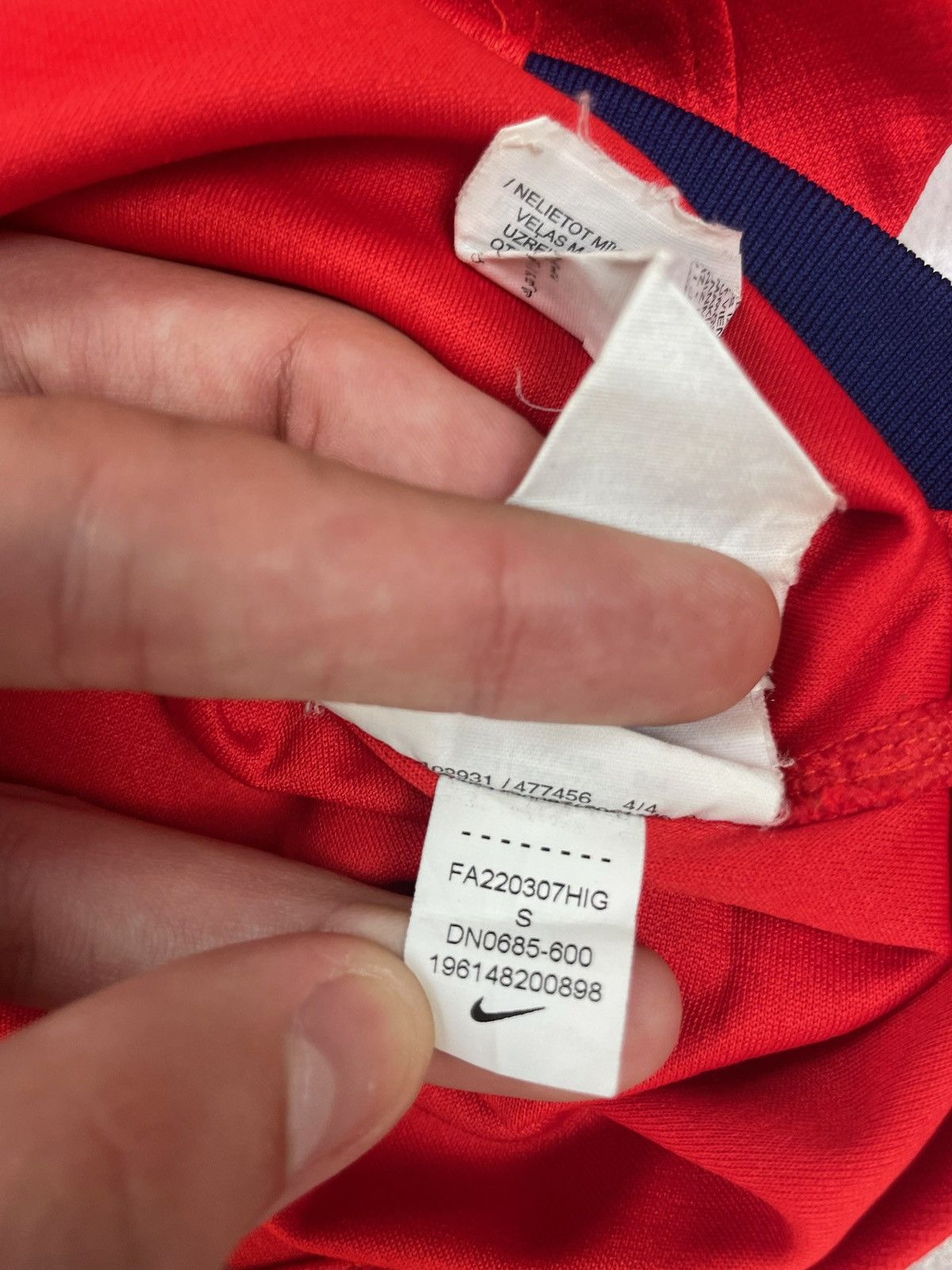 Nike Nike England soccer jersey polo red size S Size US S / EU 44-46 / 1 - 6 Thumbnail
