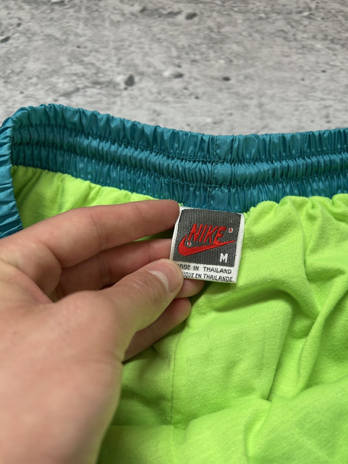 Nike 💥Rare Vintage Nike Baggy Nylon Track Pants 80s Og Y2k HipHop Size US 32 / EU 48 - 5 Thumbnail