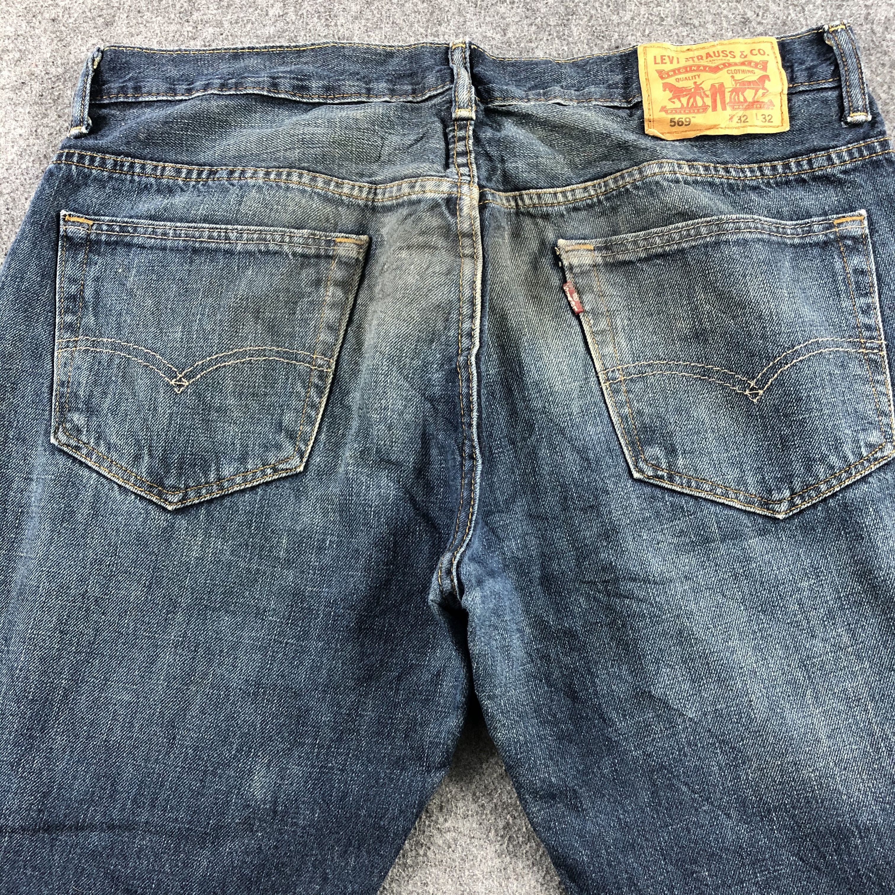 Levi's Vintage Blue Wash Levis 569 Jeans-J2288 Size US 36 / EU 52 - 4 Thumbnail