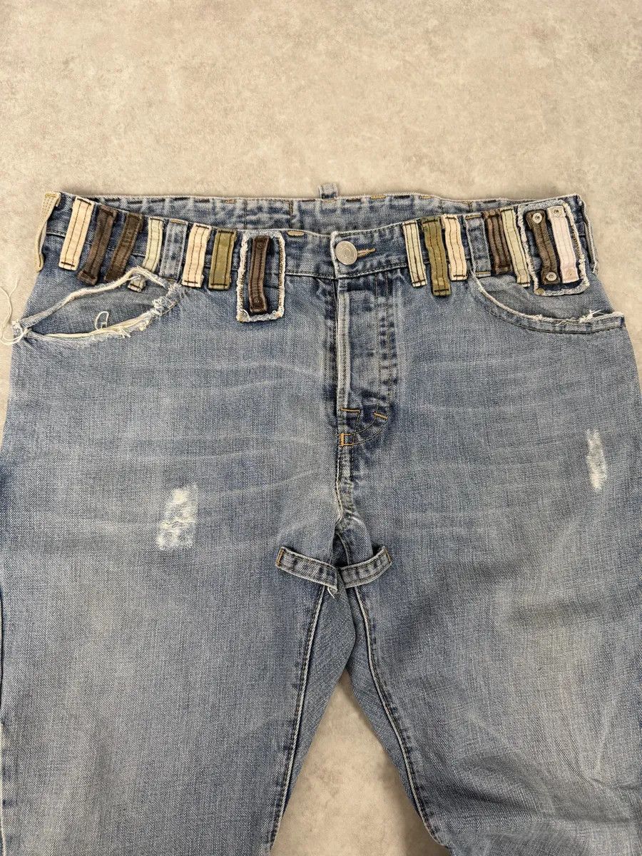 Dsquared2 SS2005 Dsquared2 Multi Belt Loops Blue Slim Denim Jeans Size US 36 / EU 52 - 11 Thumbnail