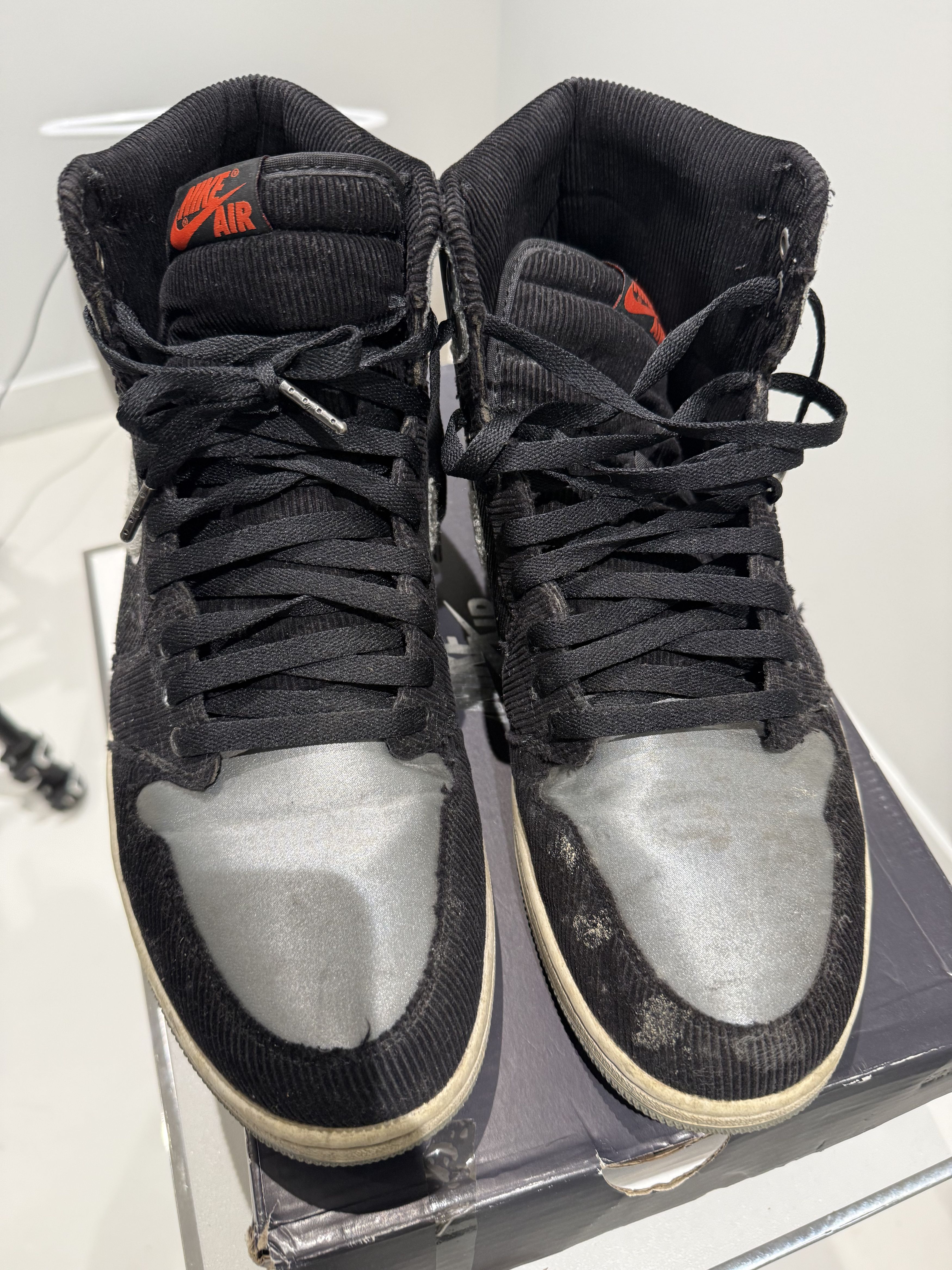 Jordan Brand Aleali May x Air Jordan 1 Retro OG High Satin Shadow Size US 14 / EU 47 - 6 Thumbnail