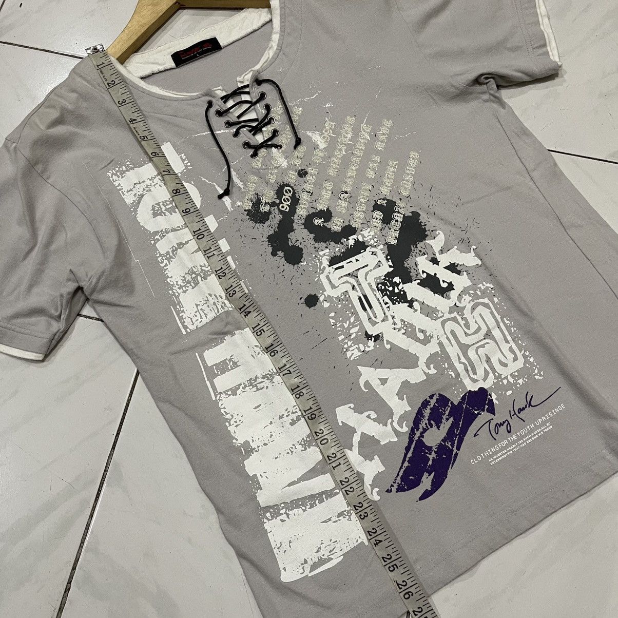 Tony Hawk Y2k Tony hawk skateboard double collar tee Size US L / EU 52-54 / 3 - 10 Thumbnail