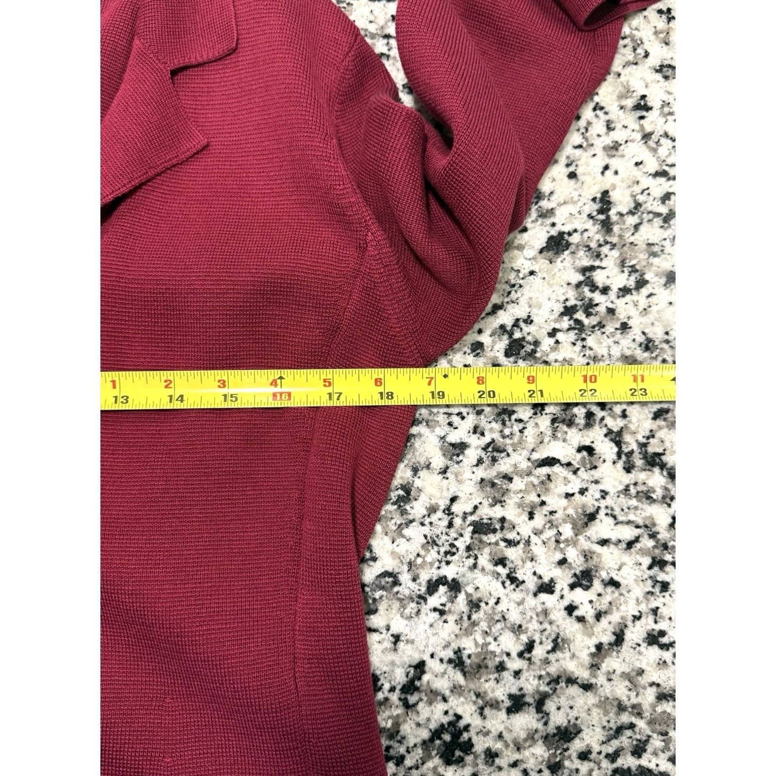 Eileen Fisher Eileen Fisher Red Silk Blend Blazer Jacket Sweater Size Medium Womens Button Casual Workwear Designer Size M / US 6-8 / IT 42-44 - 4 Thumbnail