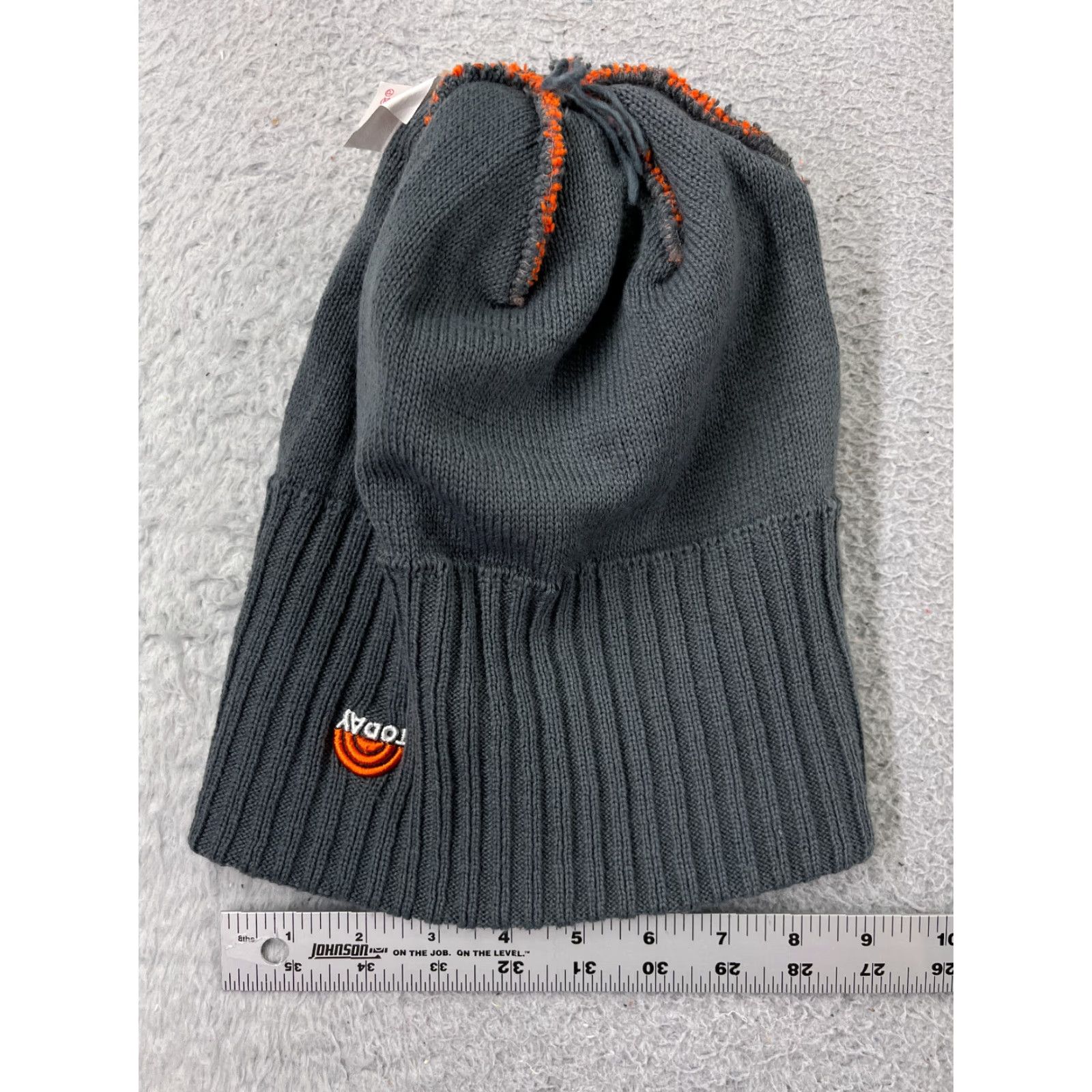 Mitchell & Ness VINTAGE Mitchell & Ness Beanie Hat Adult One Size Orange Fair Isle Ski Logo 90s Mens Size ONE SIZE - 7 Thumbnail