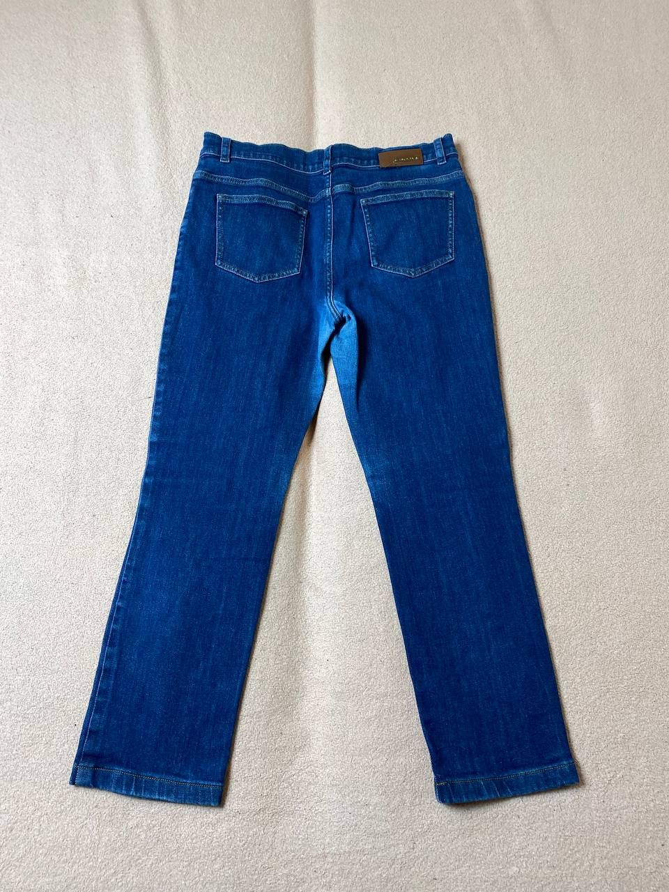 Escada × Vintage Escada Y2K Flared Boot Cut Navy Faded Blue Jeans Size 40" / US 18 - 8 Thumbnail