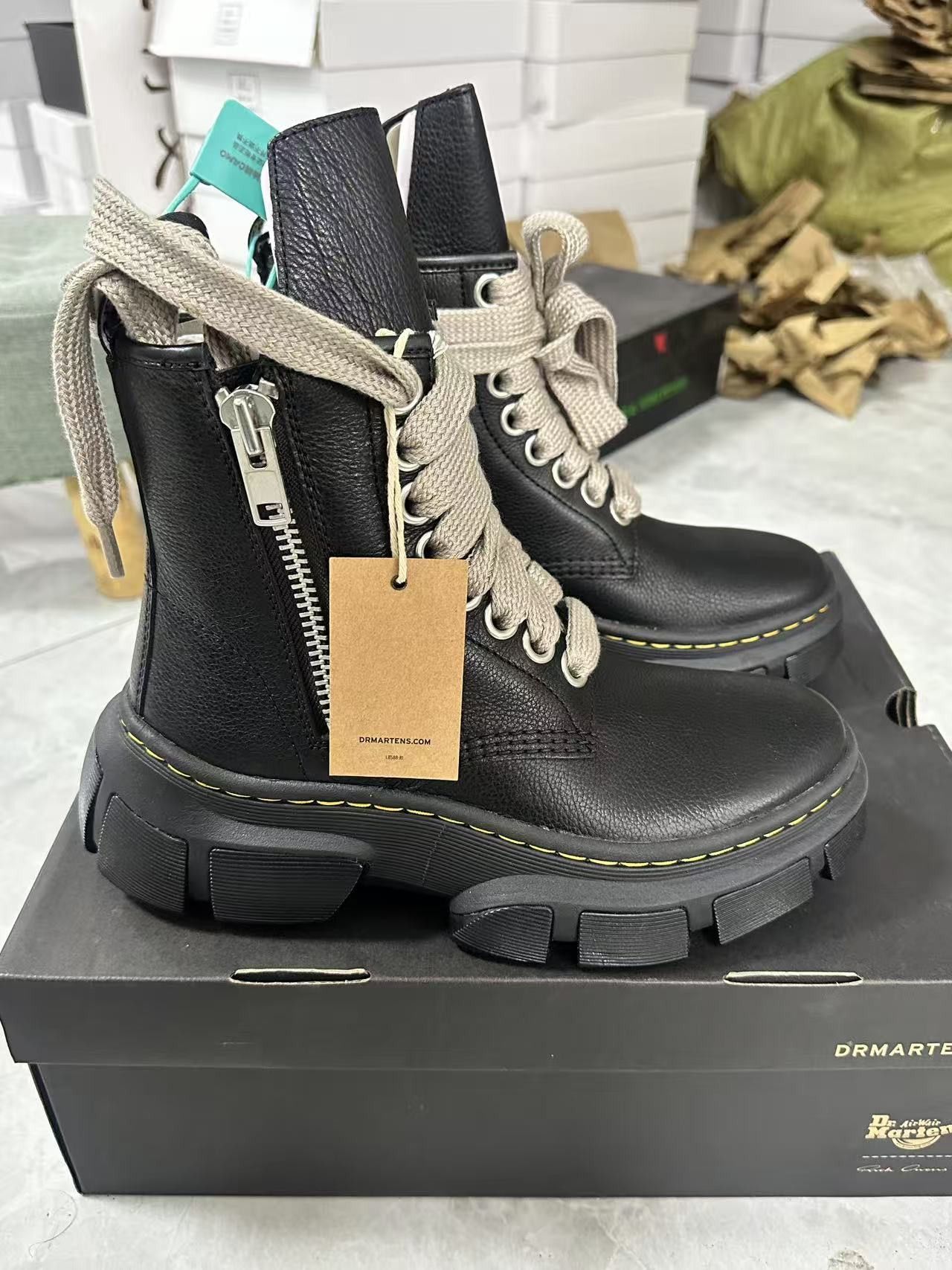 Rick Owens Rick Owens Hi-Top Sneakers Size US 7 / EU 40 - 1 Thumbnail