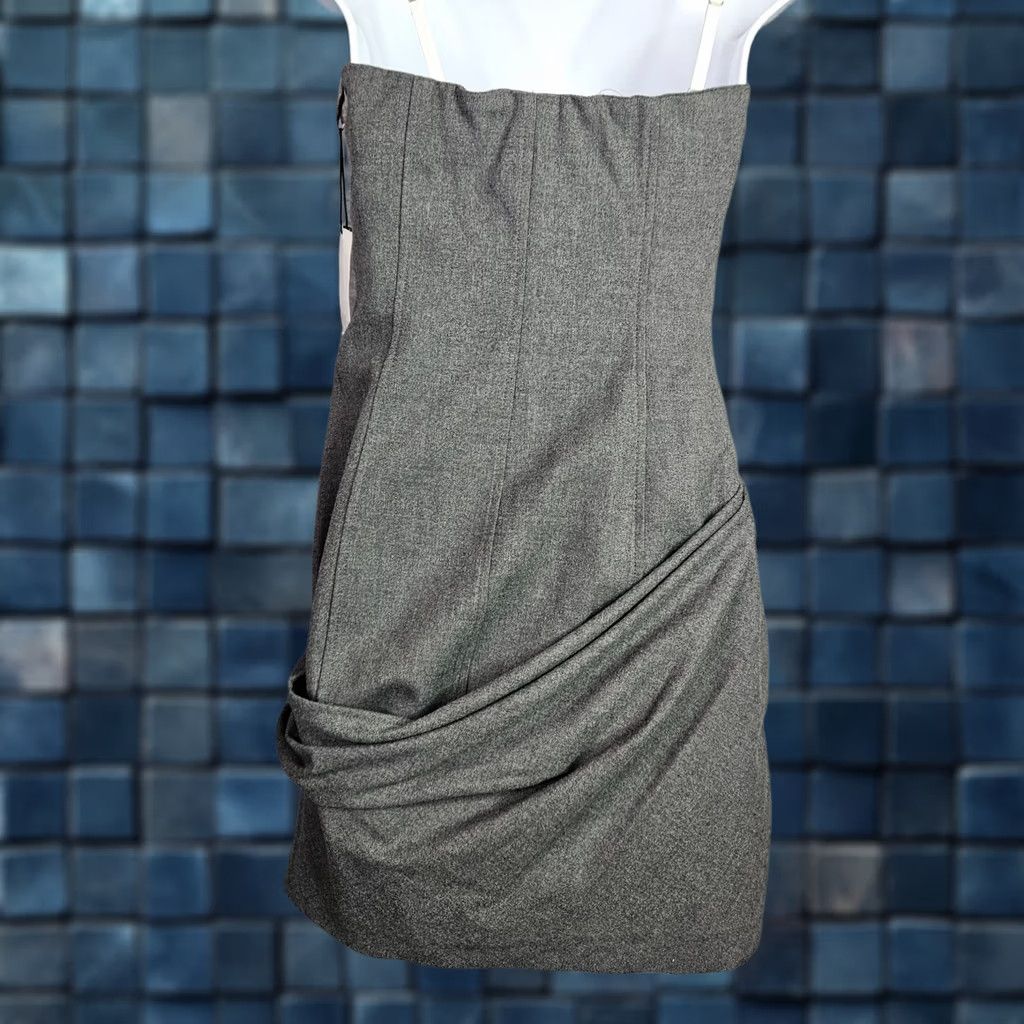 zara mini dress grey Stylish Silk Zara Mini Dress