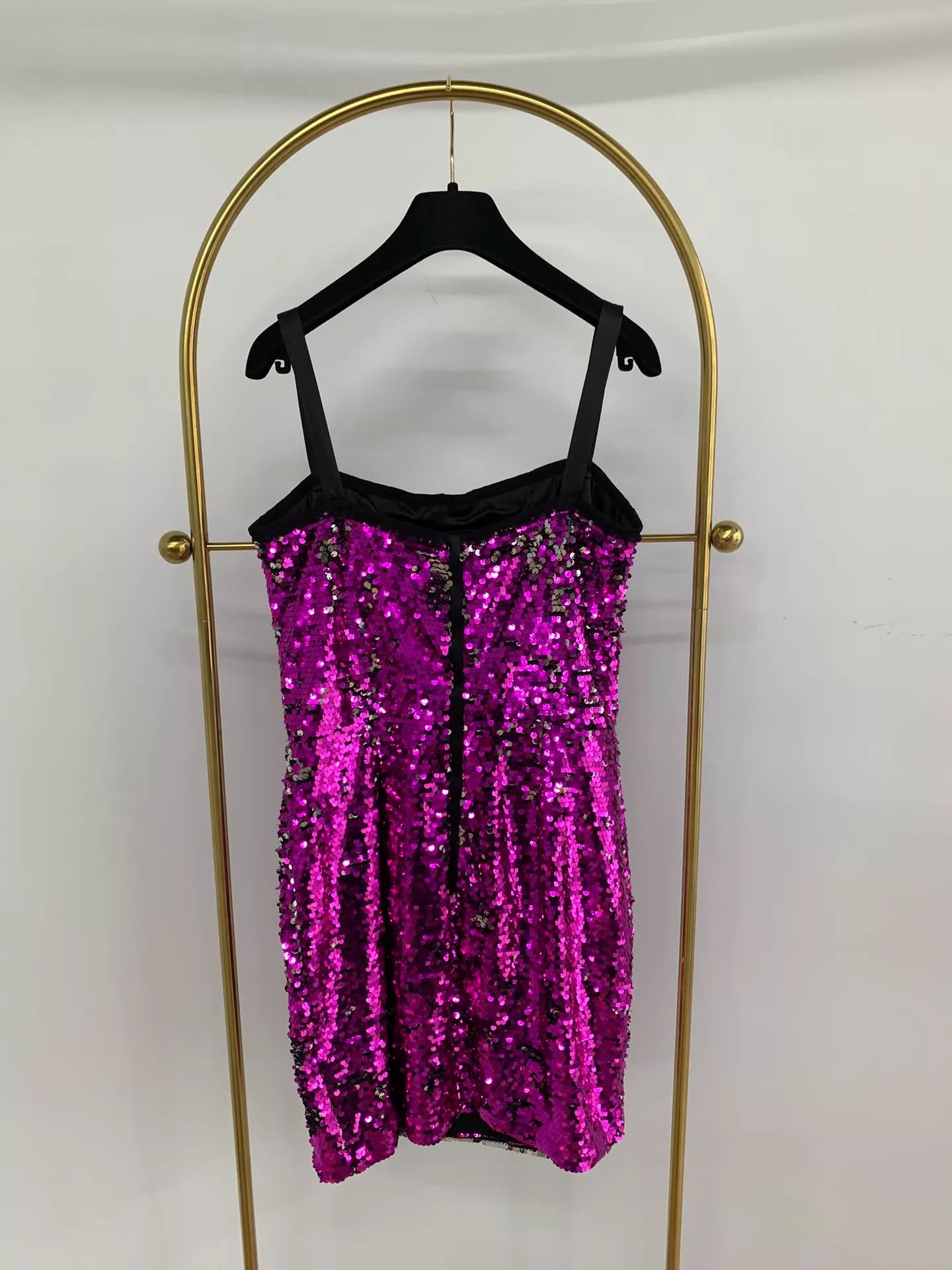 Dolce & Gabbana Dolce&Gabbana Pink Purple Sequin Cami Dress 42 New Size M / US 6-8 / IT 42-44 - 3 Thumbnail